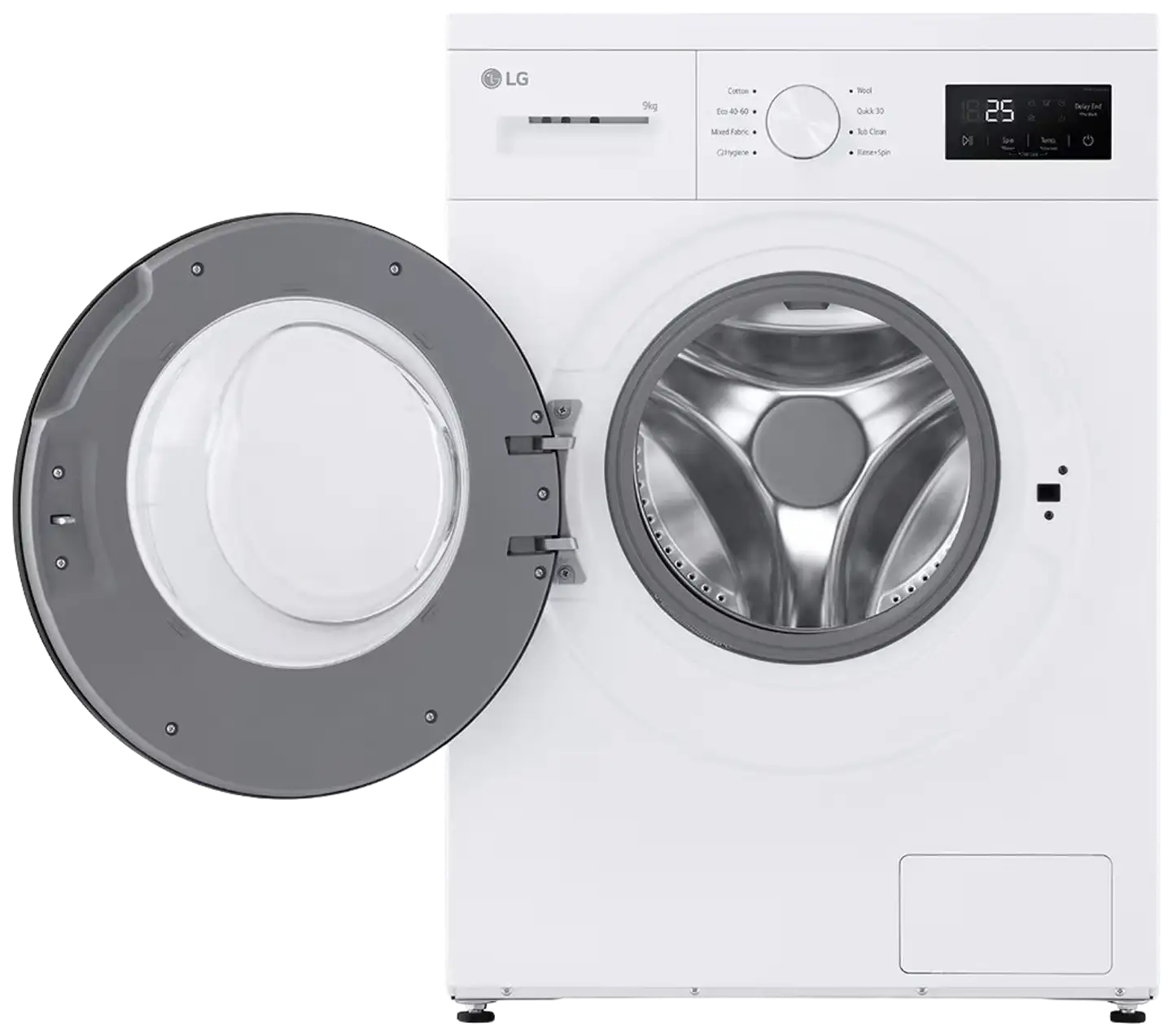 LG edestä täytettävä pyykinpesukone F4A1009NWK, 9kg, valkoinen - 2