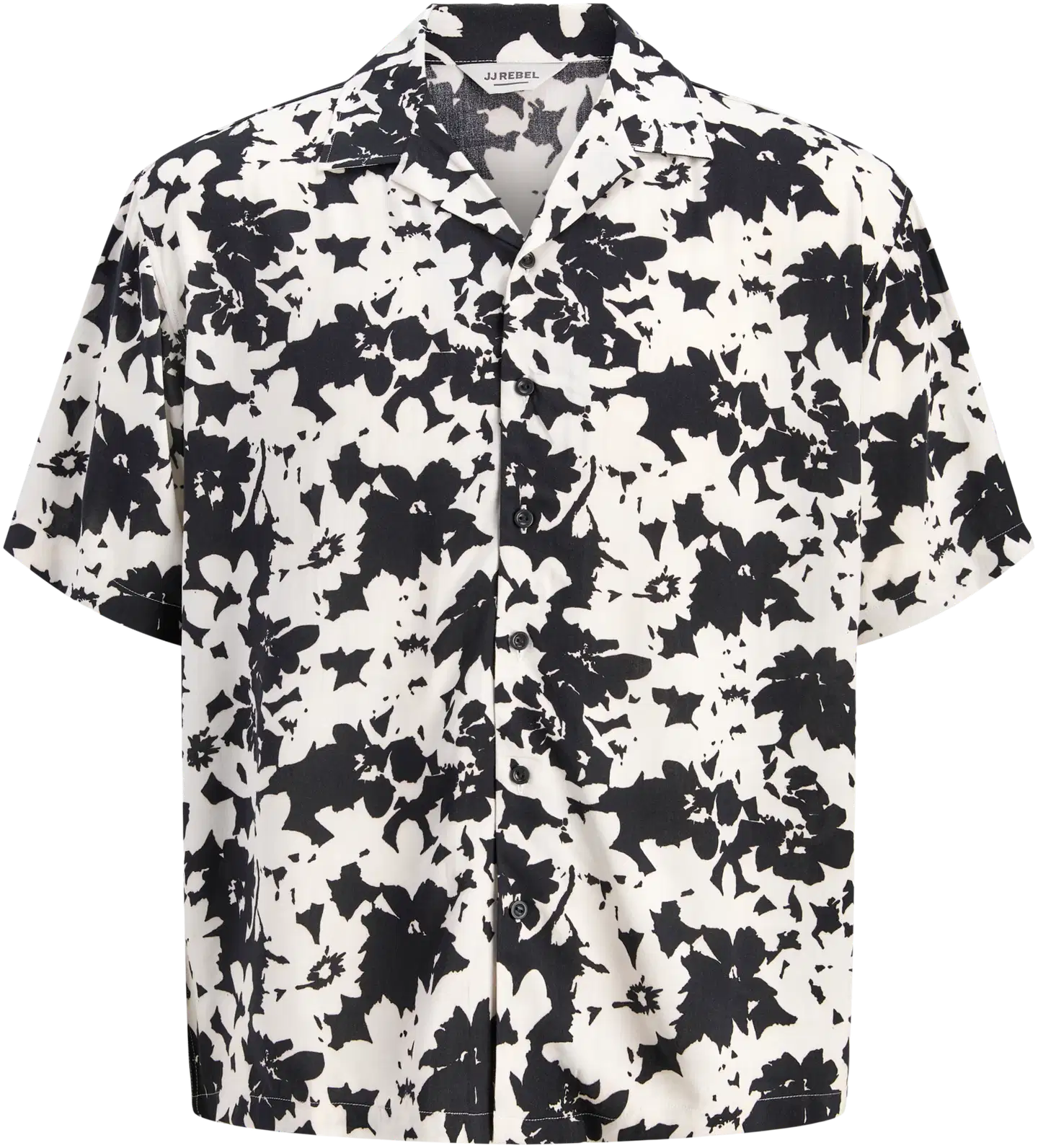 JJ REBEL miesten kauluspaita Jrebblossom - BLACK - 1