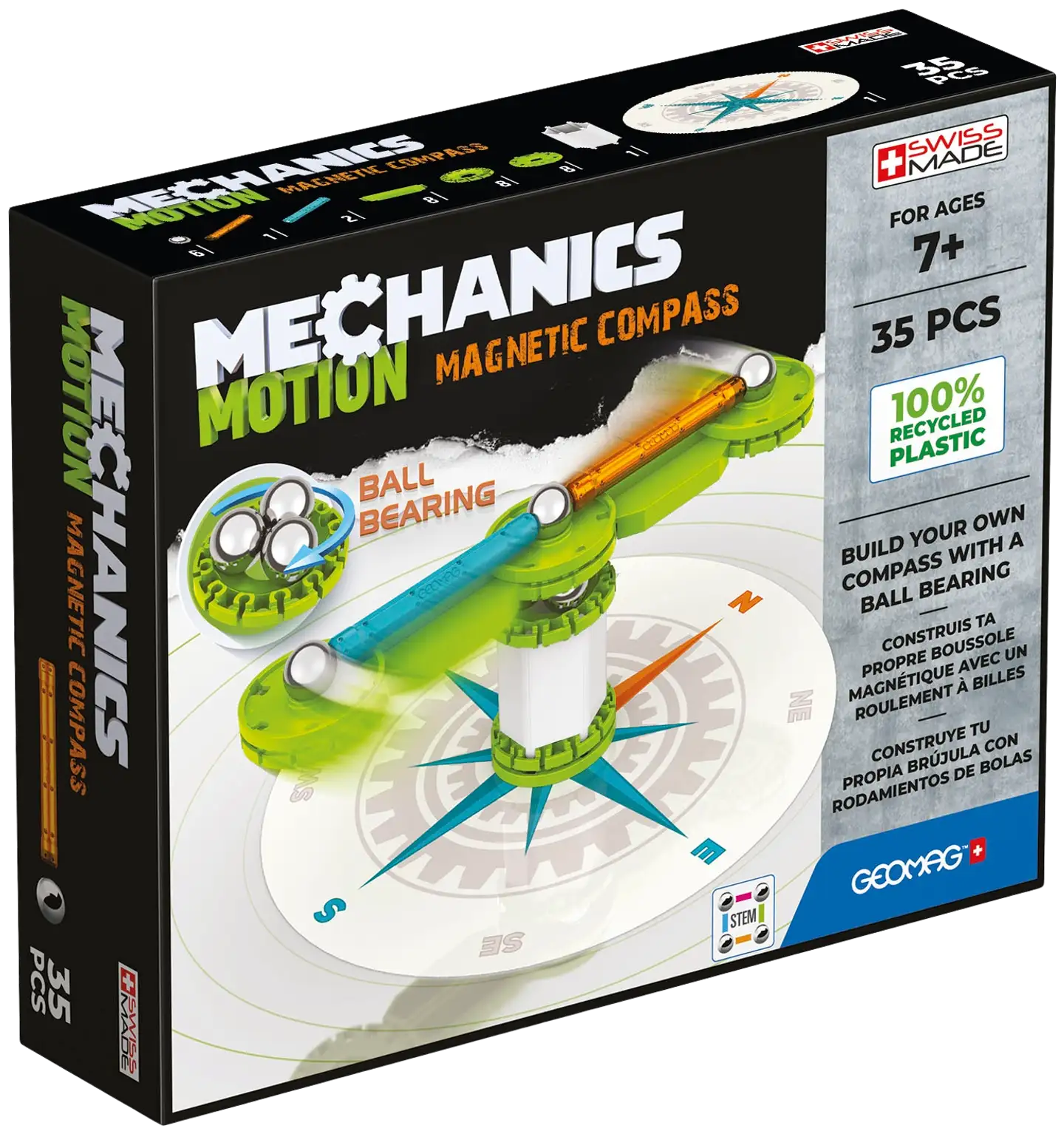 Geomag Mechanics Motion Kompassi -magneettirakennussetti 35 osaa - 1