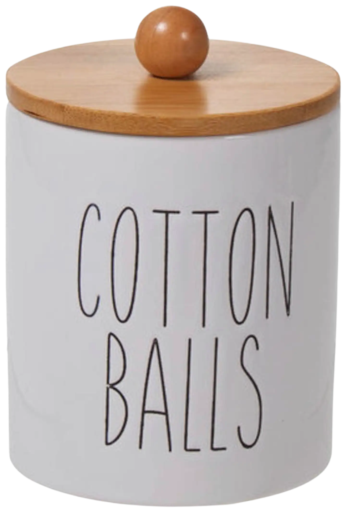 AmandaB keraaminen purkki cotton balls, valkoinen