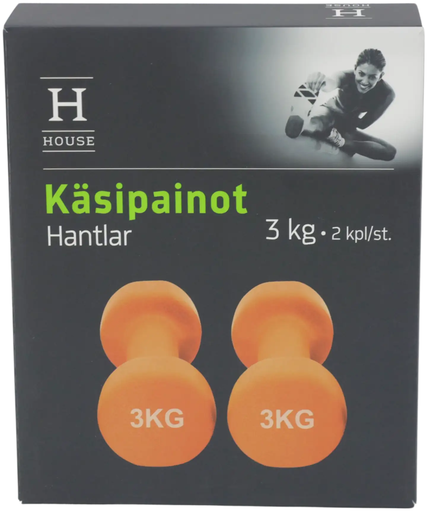 House käsipainot neopreeni 2 x 3kg - 1