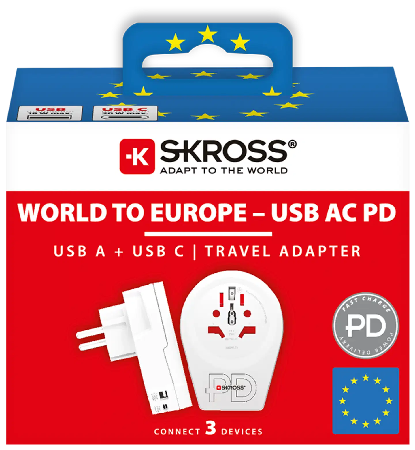 Skross Maailma - Eurooppa -USB -adapteri - 3