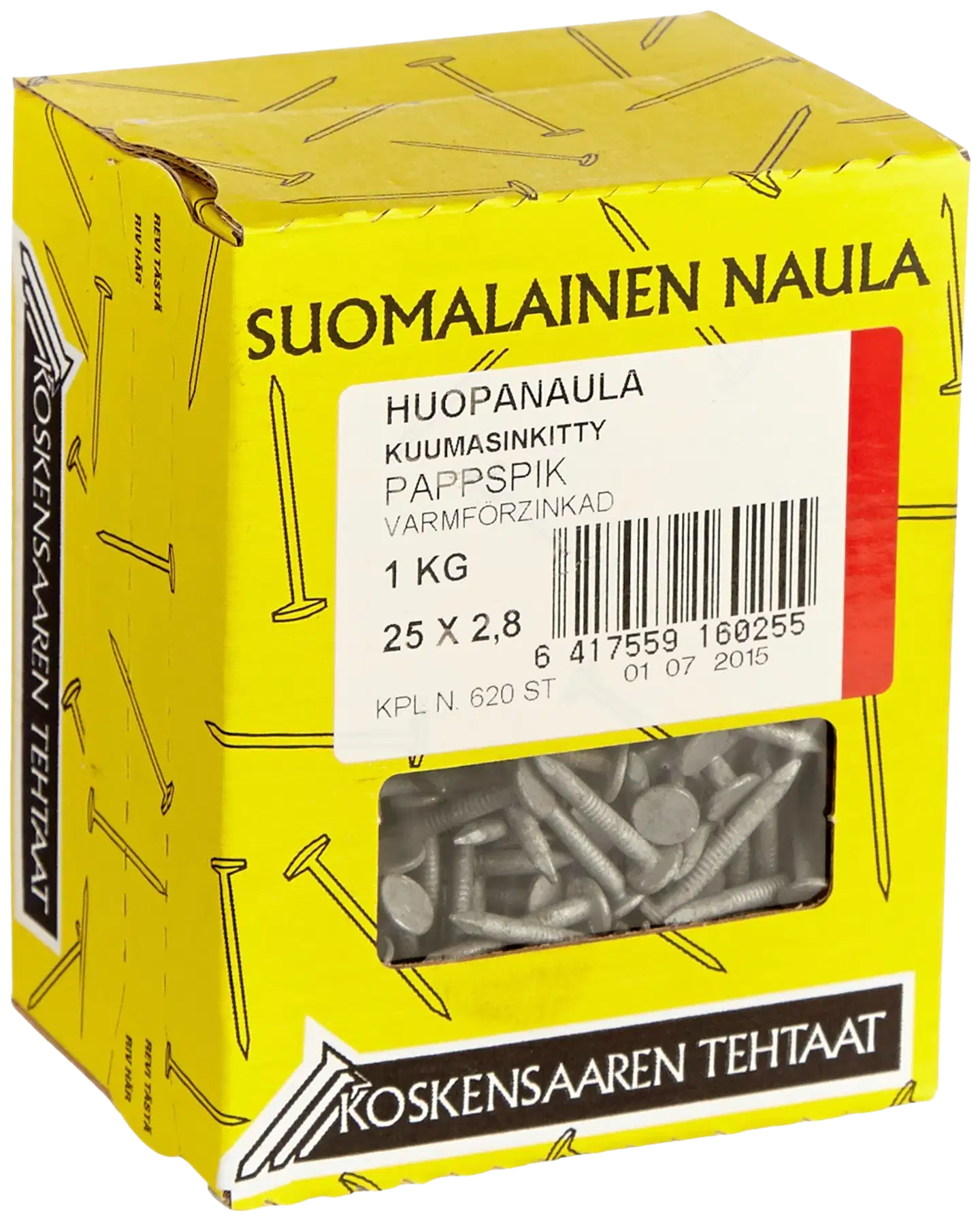 Huopanaula.kuumas. 25x2,8 1 kg - 1