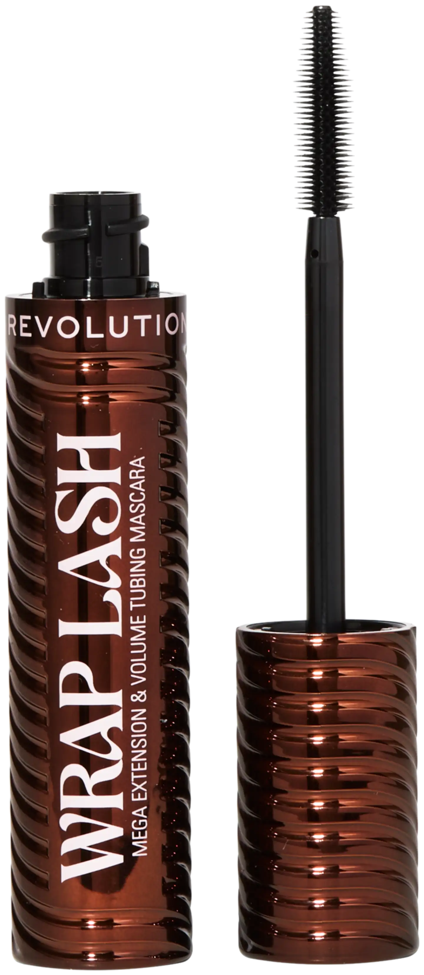 Makeup Revolution wrap lash ripsiväri  8,5ml mega extension & volume tubing musta - Ruskea - 2