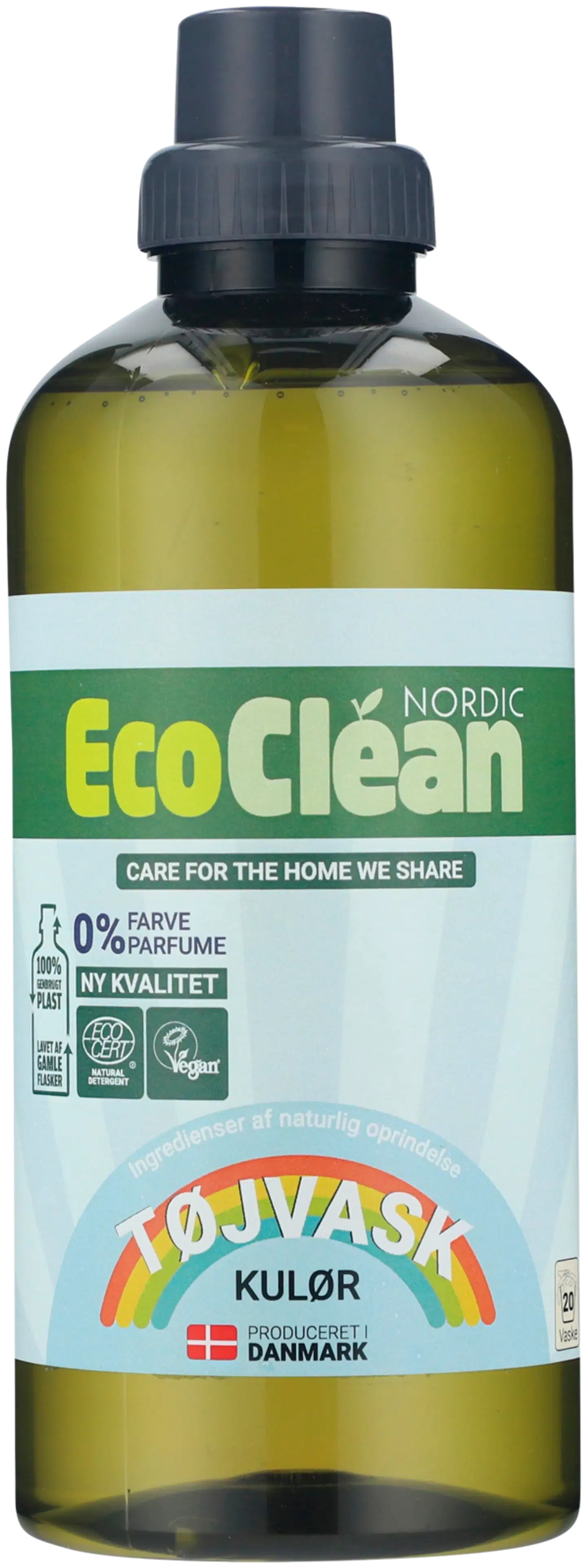 Eco Clean pyykinpesuneste hajusteeton 1 l color&white