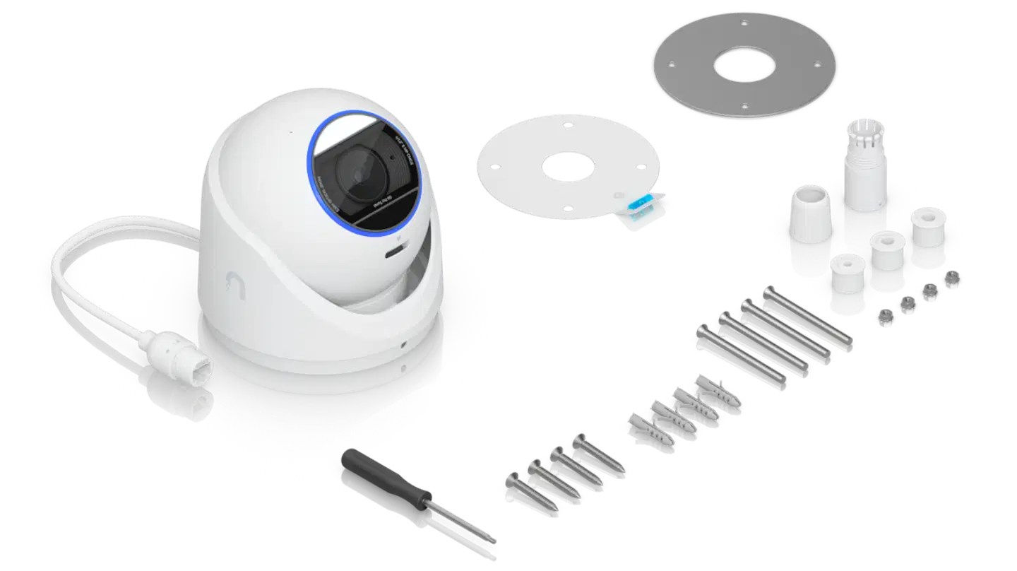 Ubiquiti sääsuojattu 4K PoE+ -valvontakamera edistyneillä AI-ominaisuuksilla UVC-G6-Pro-Turret-W valkoinen - 9