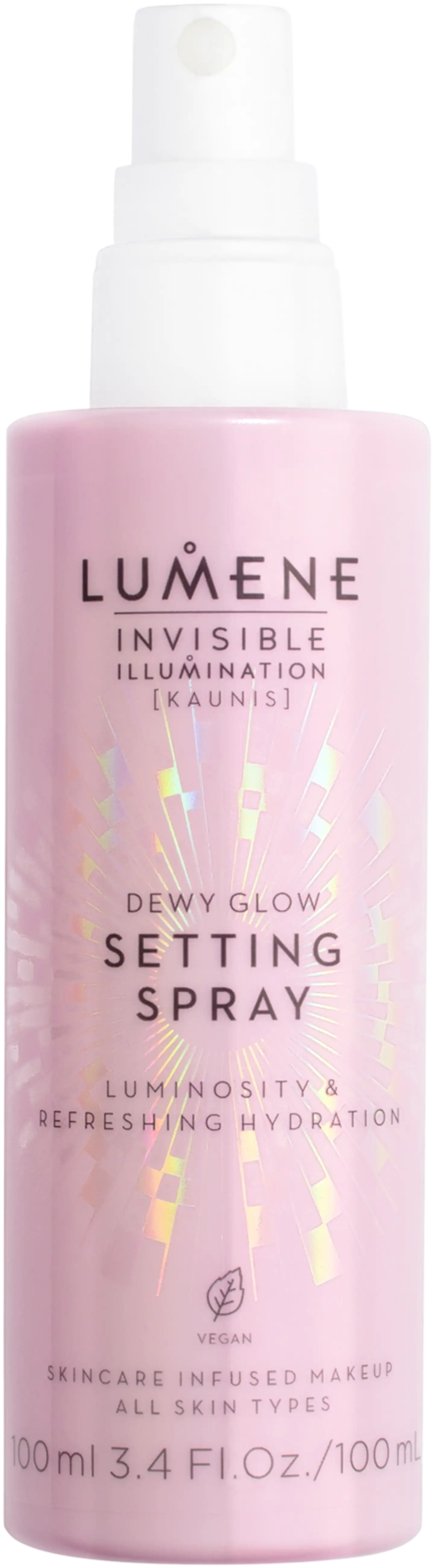 Lumene Invisible Illumination Dewy Glow Kosteuttava meikinkiinnityssuihke 100 ml