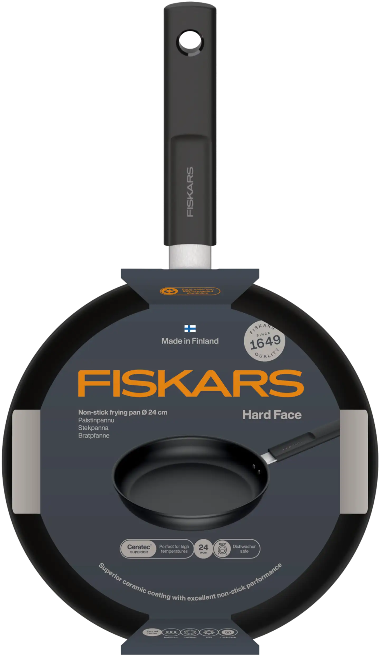 Fiskars Hard Face paistinpannu 24 cm - 4