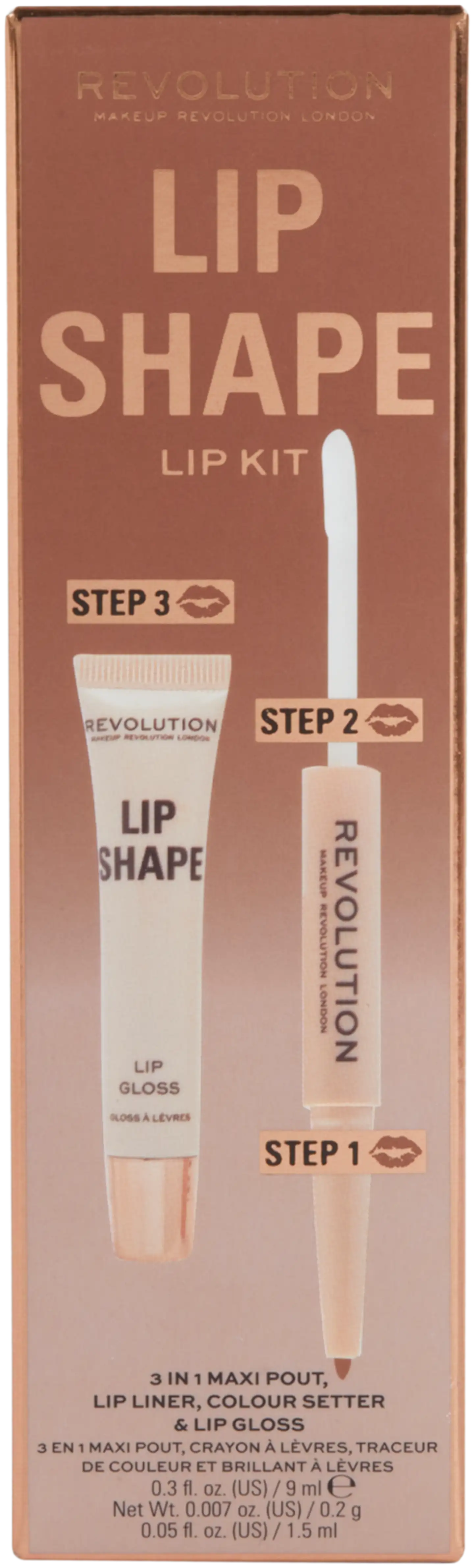 Revolution huultenmuotoilusetti Lip Lift Kit Chauffeur Nude - 3