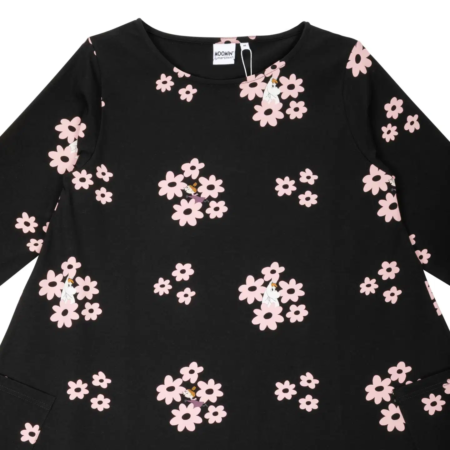 Muumi naisten mekko Jenni Kaipaus 593877 - musta - 2