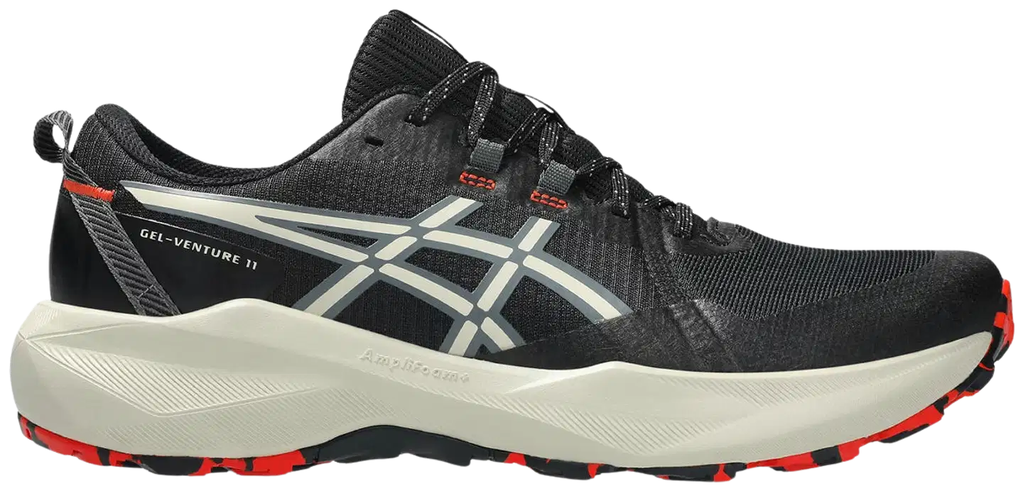 Asics miesten polkujuoksukengät Gel-Venture 11 - black/light dust - 1