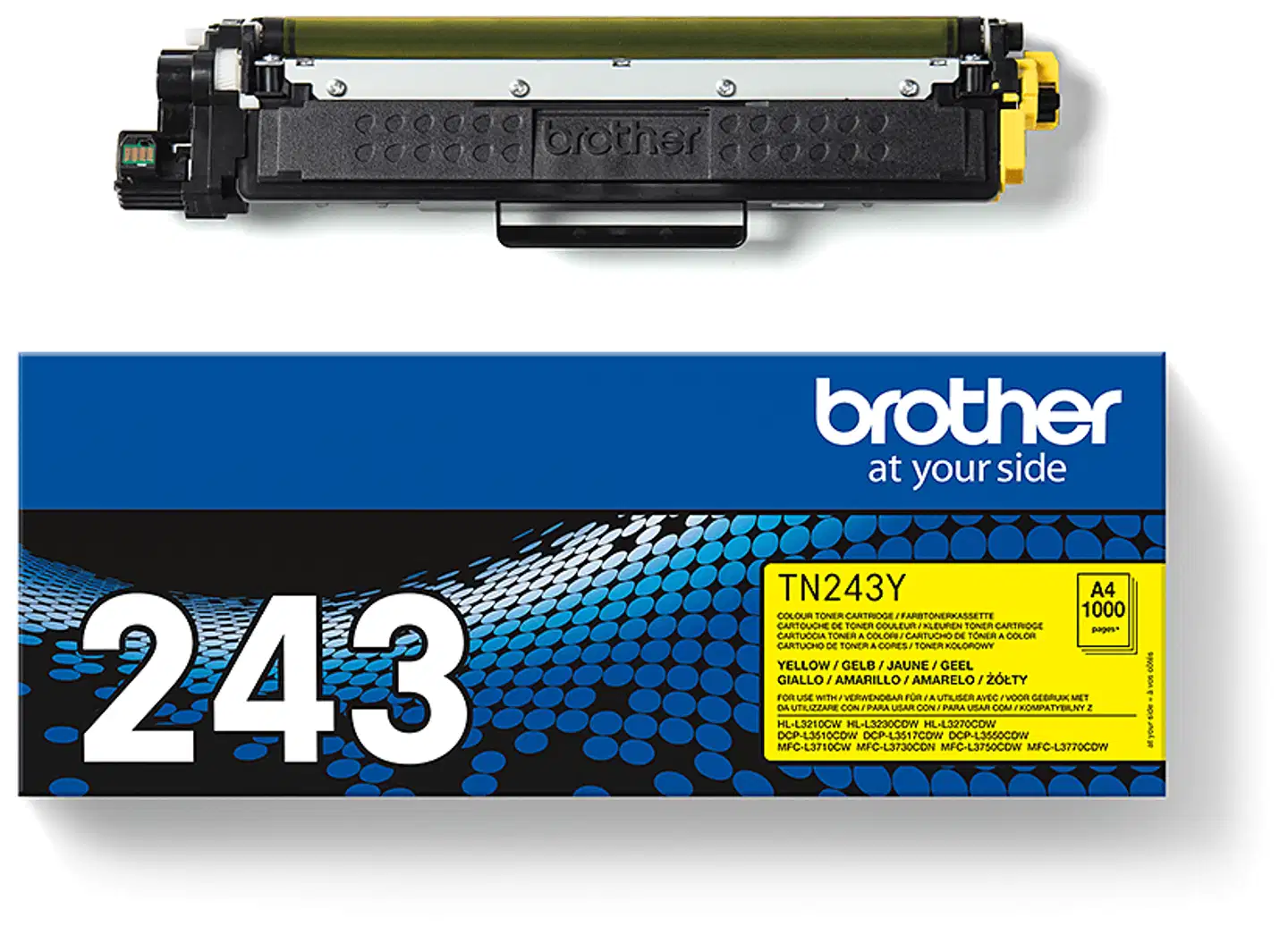 Brother laservärikasetti TN243Y keltainen - 3