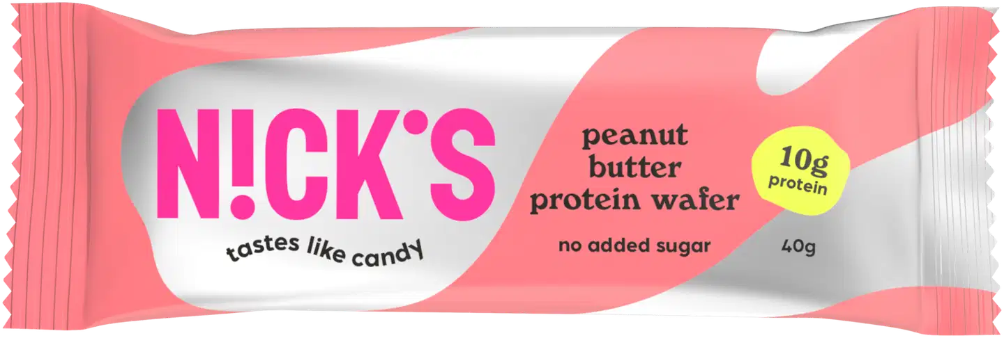 Nick's Peanut Butter Protein Wafer 40g gluteeniton proteiinivohvelipatukka