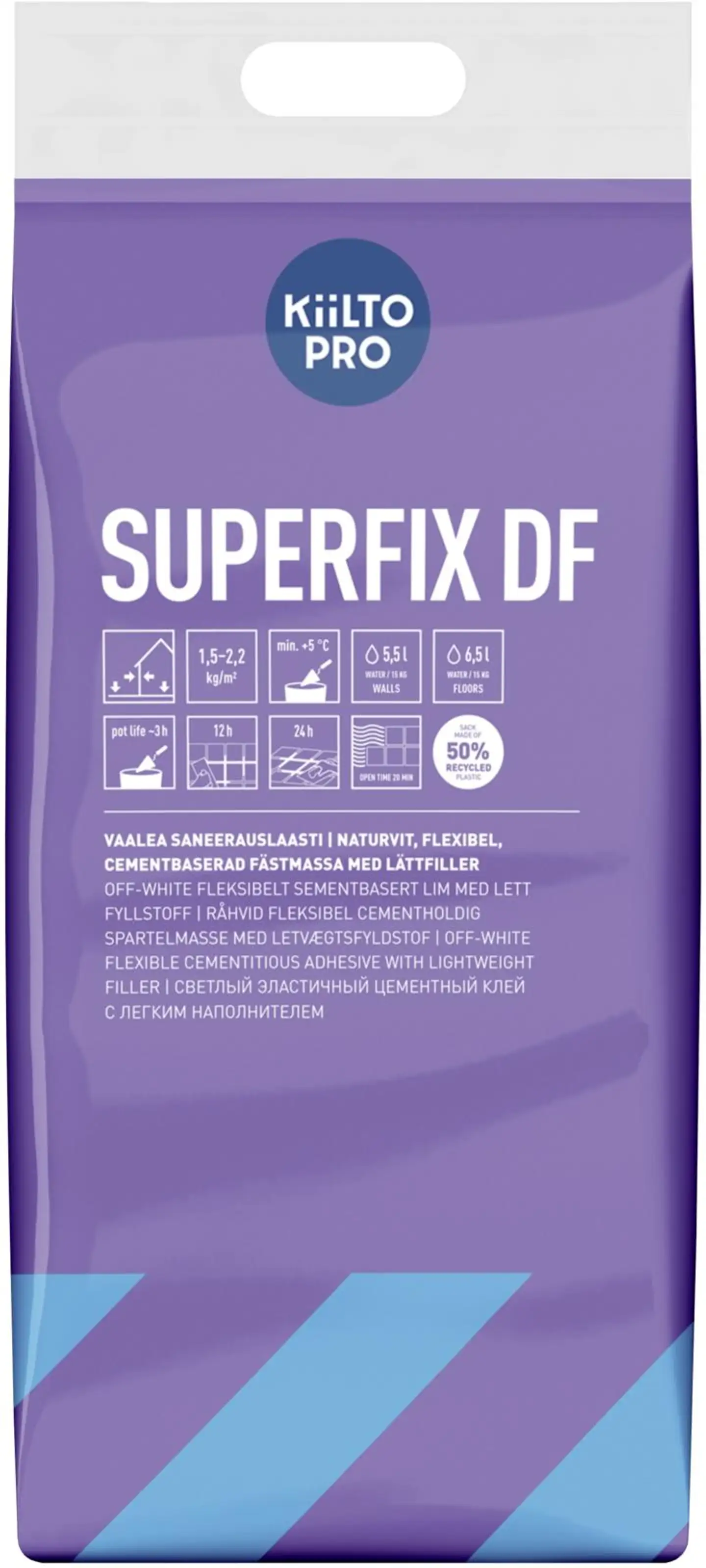 Kiilto Superfix DF saneerauslaasti 15 kg