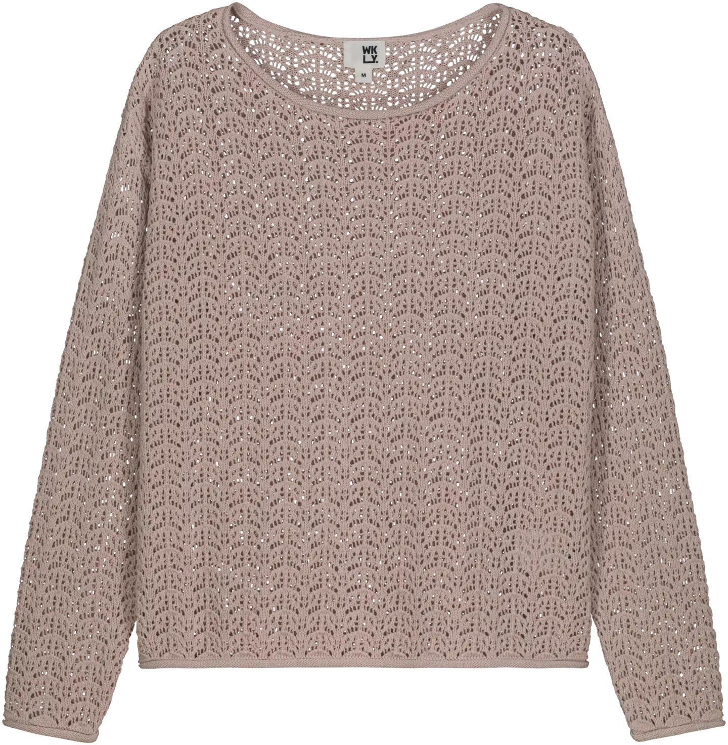 WKLY. naisten pitsineulepusero 213W000151 - baby pink - 1