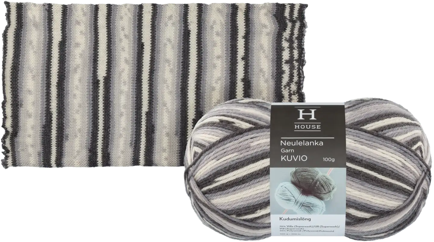 House lanka villasekoite Kuvio 100 g Gray/white 82164 - 3