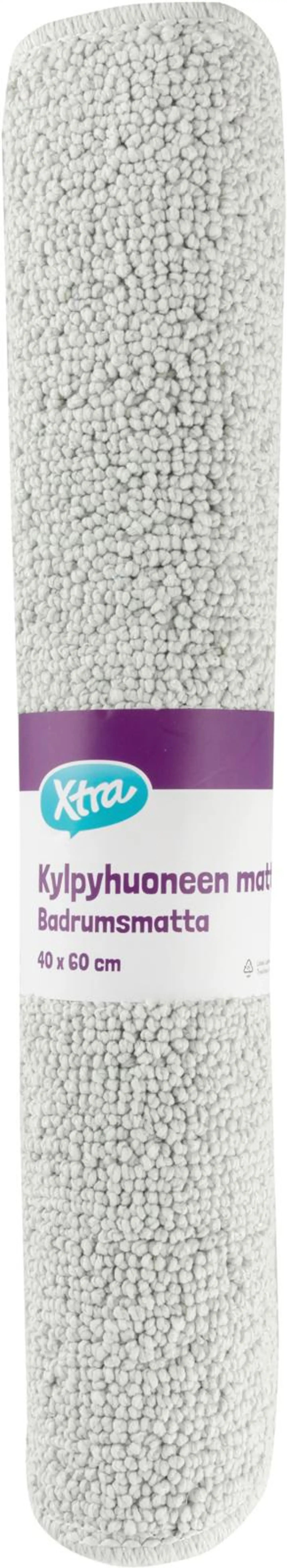 Xtra kylpyhuoneen matto Anna 40 x 60 cm - Grey