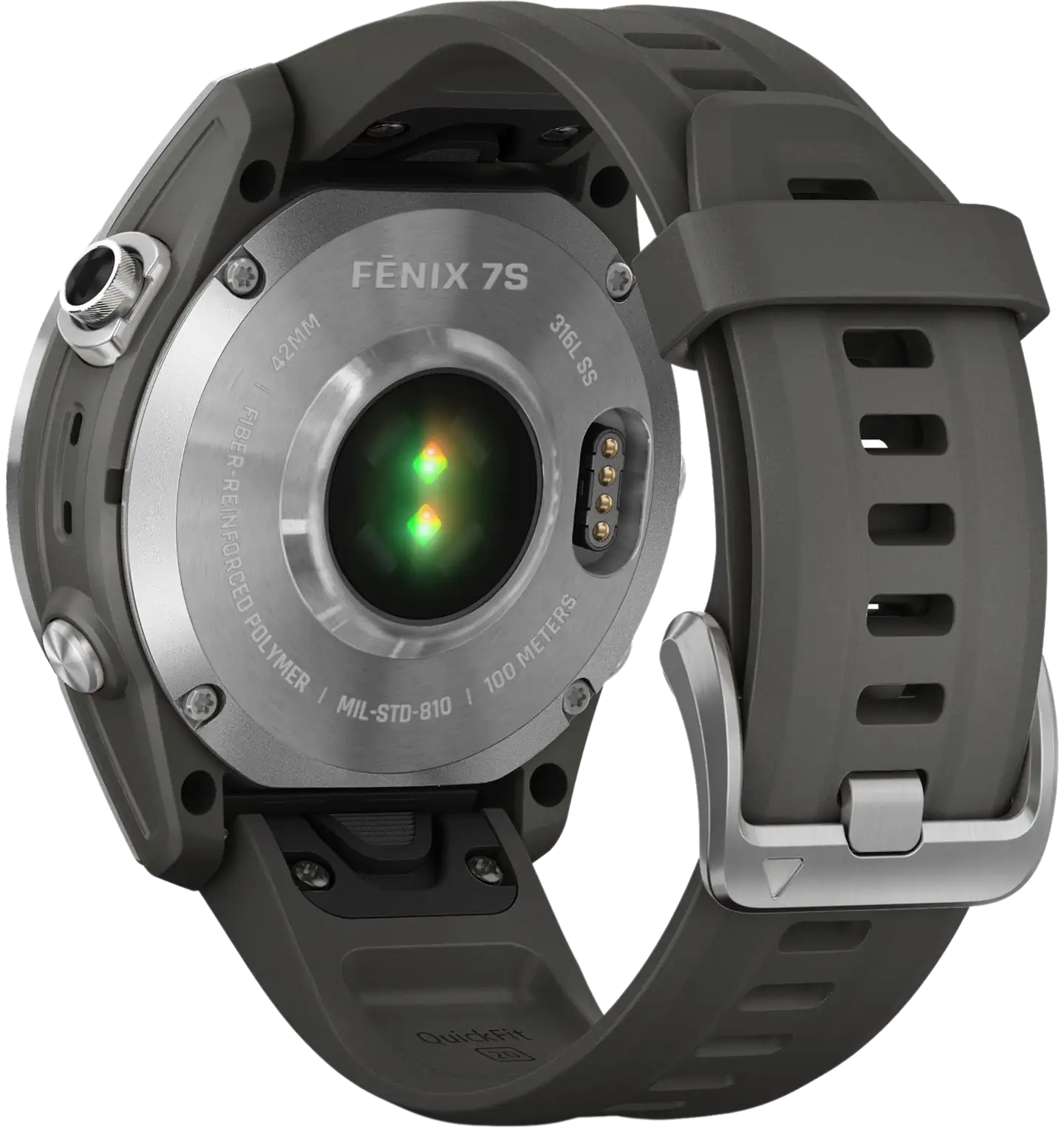 Garmin Fenix 7S hopea/harmaa multisport GPS kello - 7