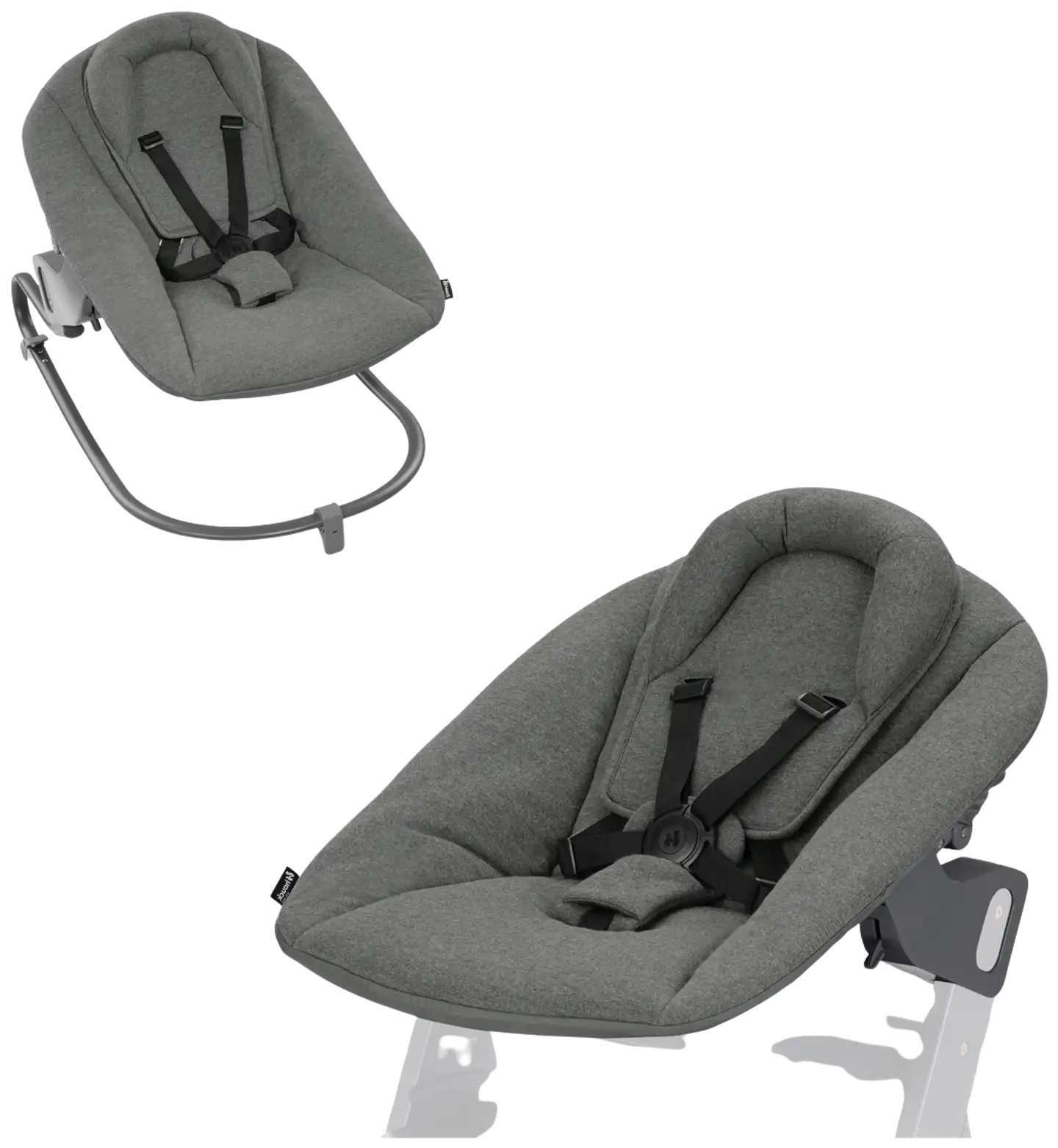 Hauck sitteri Alpha Bouncer Premium tummanharmaa - 1