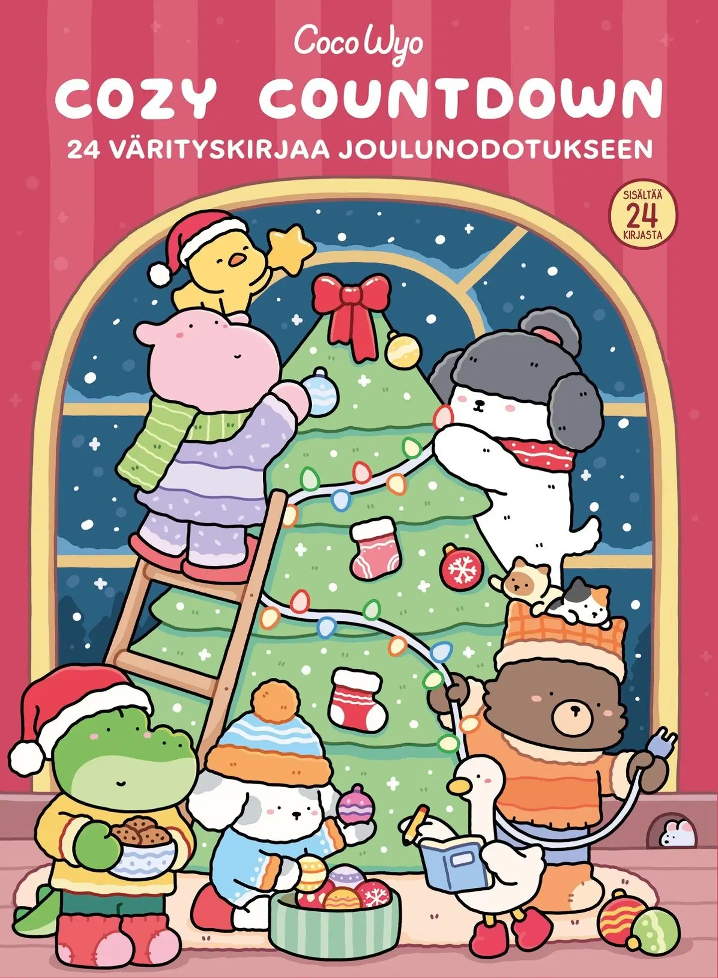Coco Wyo - Cozy Countdown - 24 värityskirjaa joulunodotukseen