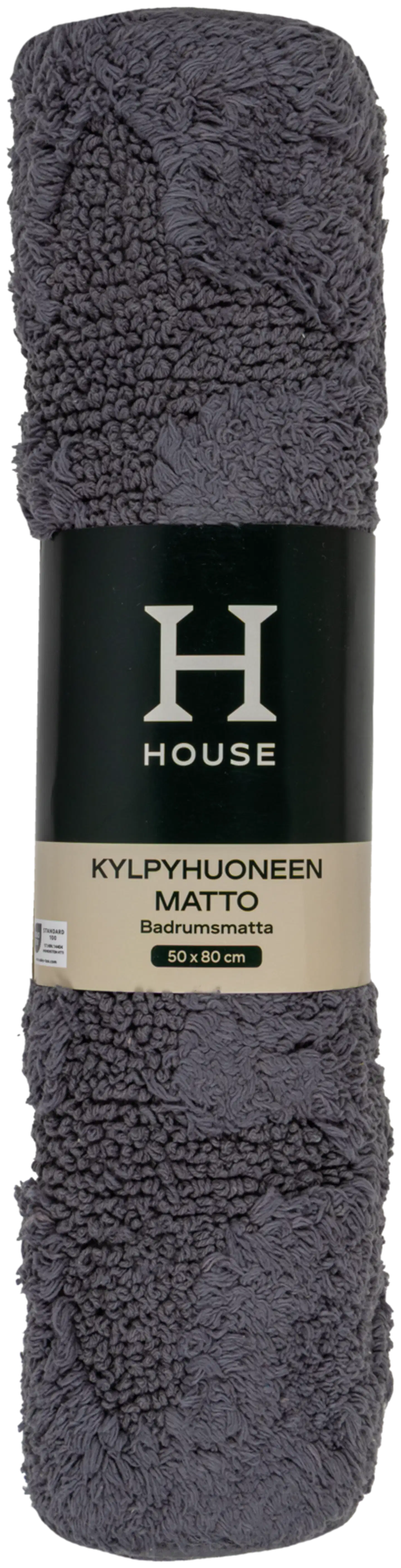 House kylpyhuoneenmatto Adama 50x80 cm harmaa - 3