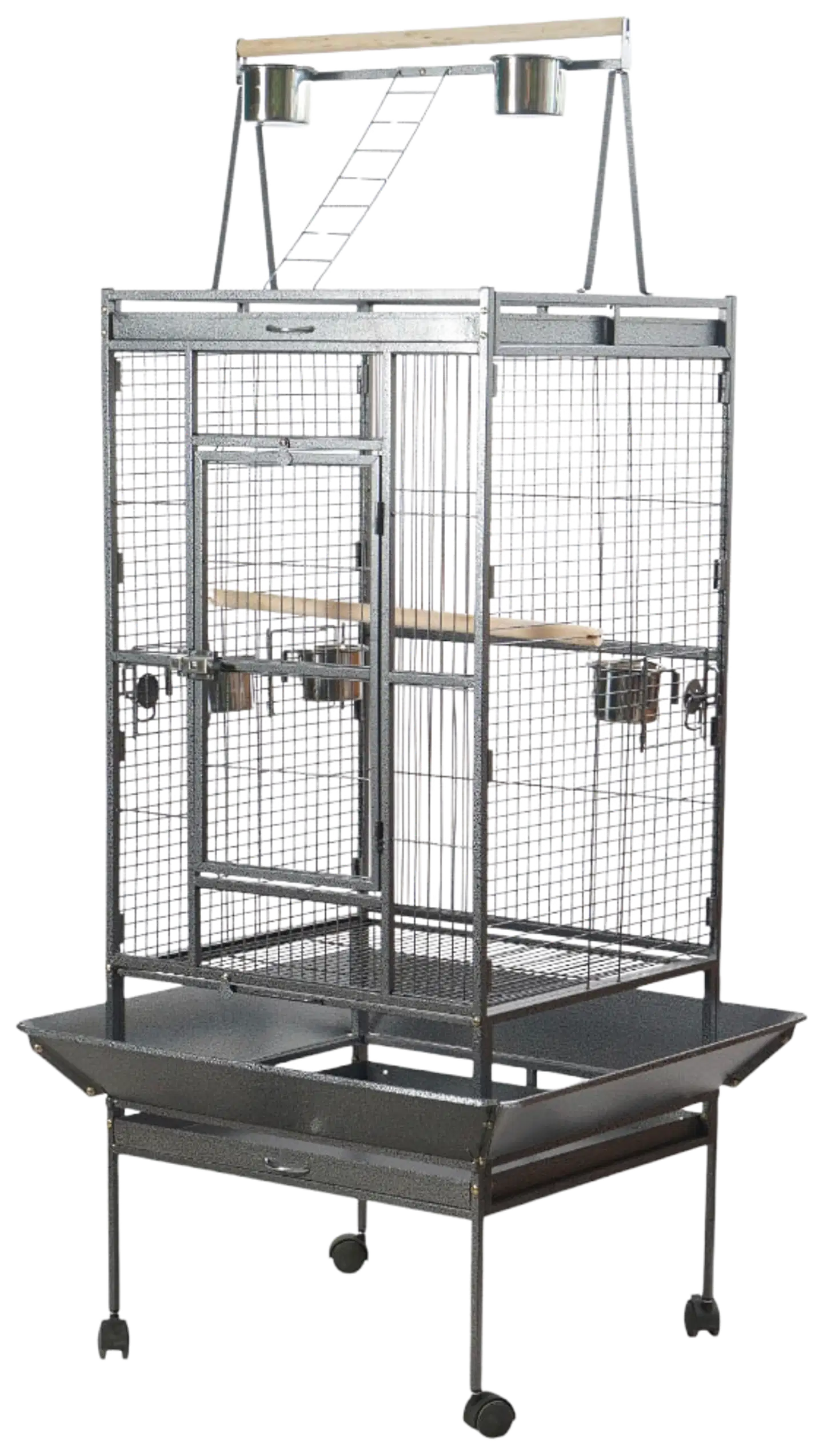 Trekker lintuhäkki 61,5x56,5x173 cm musta - 2