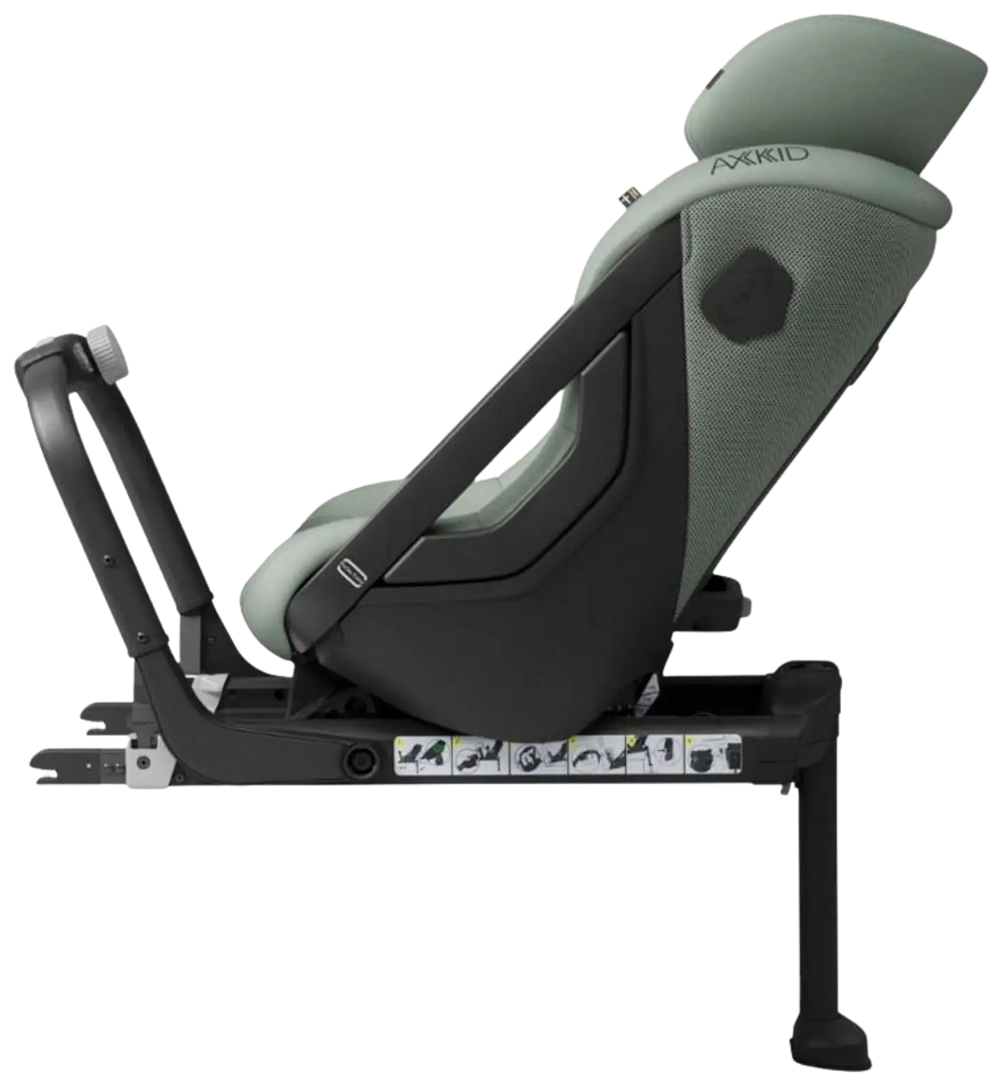 Axkid One 3 turvaistuin 61-125cm Nordic Bloom Green - 4