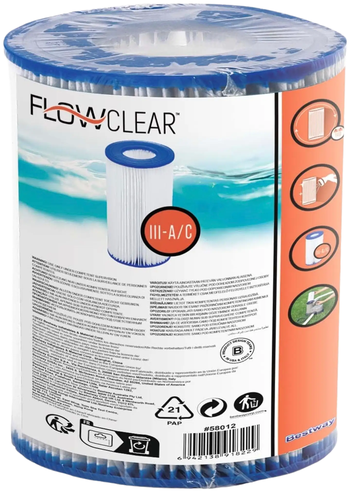 Flowclear Varasuodatin III, 10,6X20,3 Cm - 2