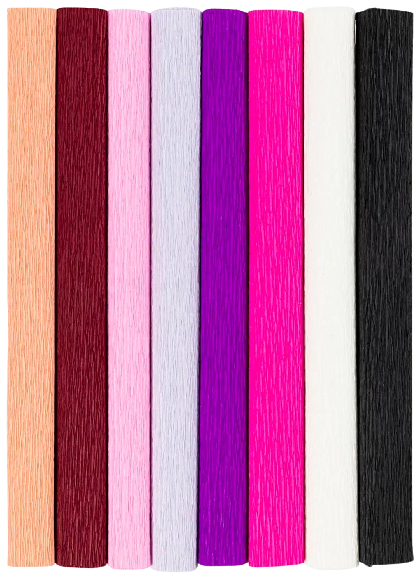 Creativ Company kreppipaperi, lila/pinkki sävyt, 8 ark - 1