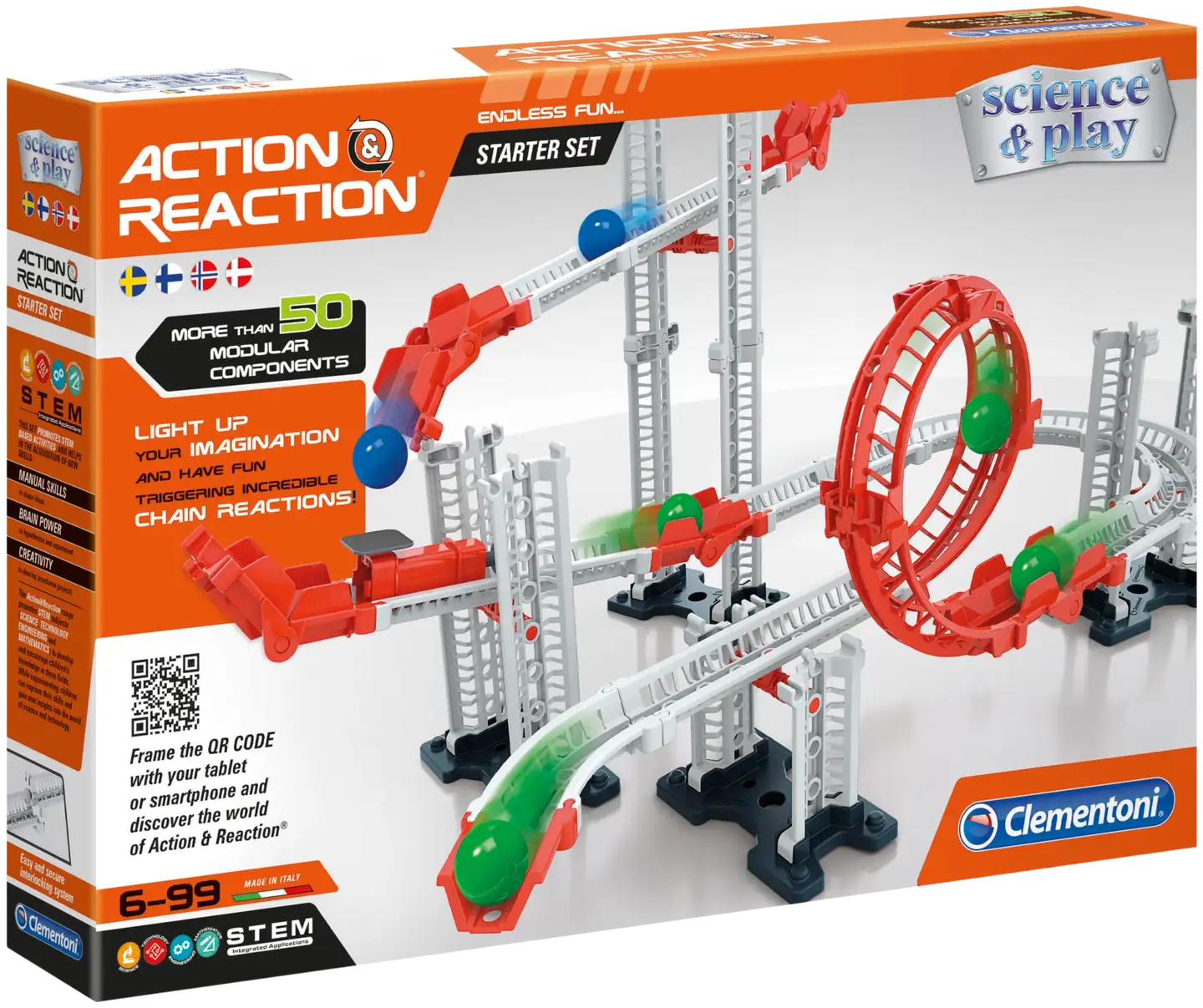 Clementoni Action & Reaction kuularata Starter Set - 1