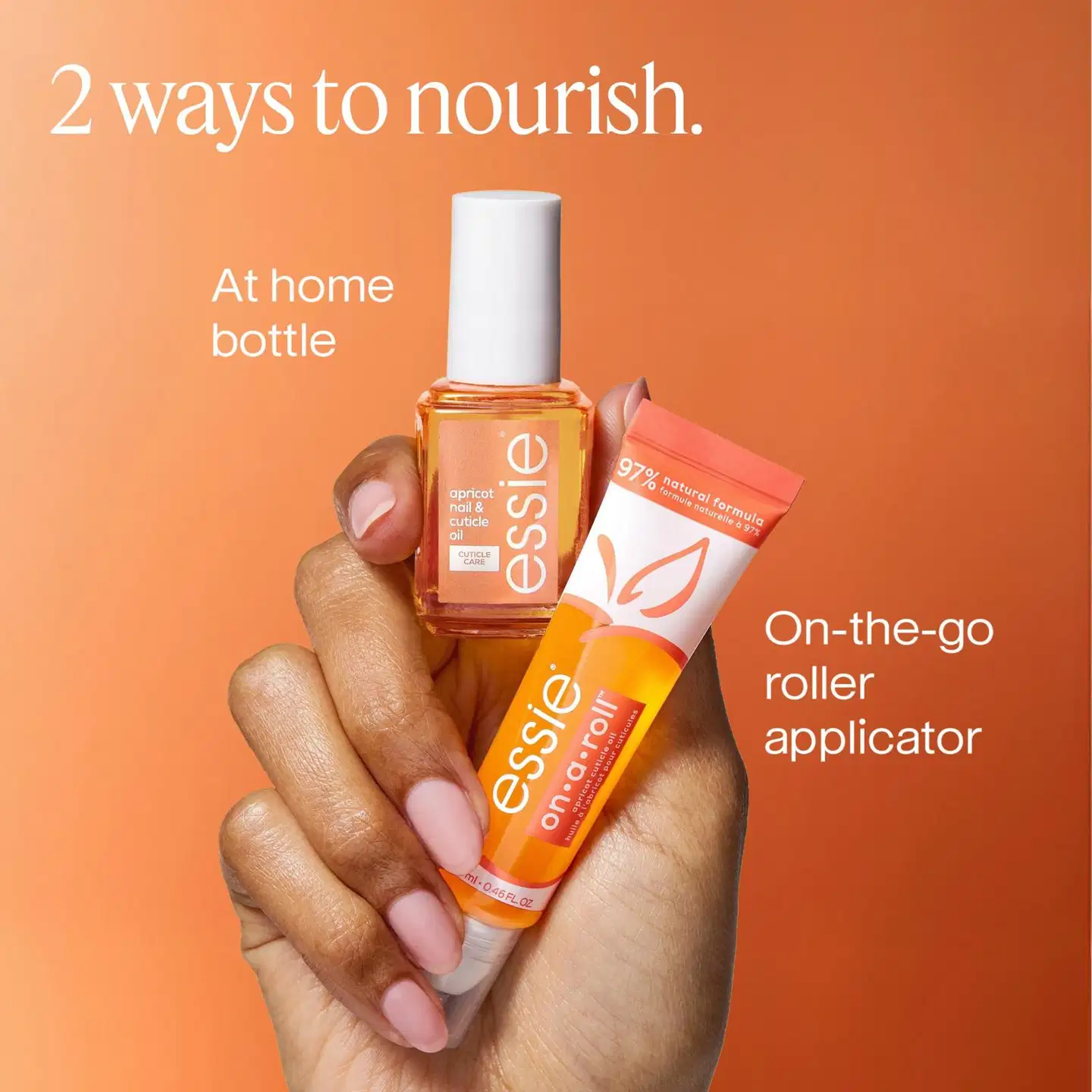 essie on-a-roll apricot nail and cuticle oil kynsinauhaöljy 13,5ml - 8