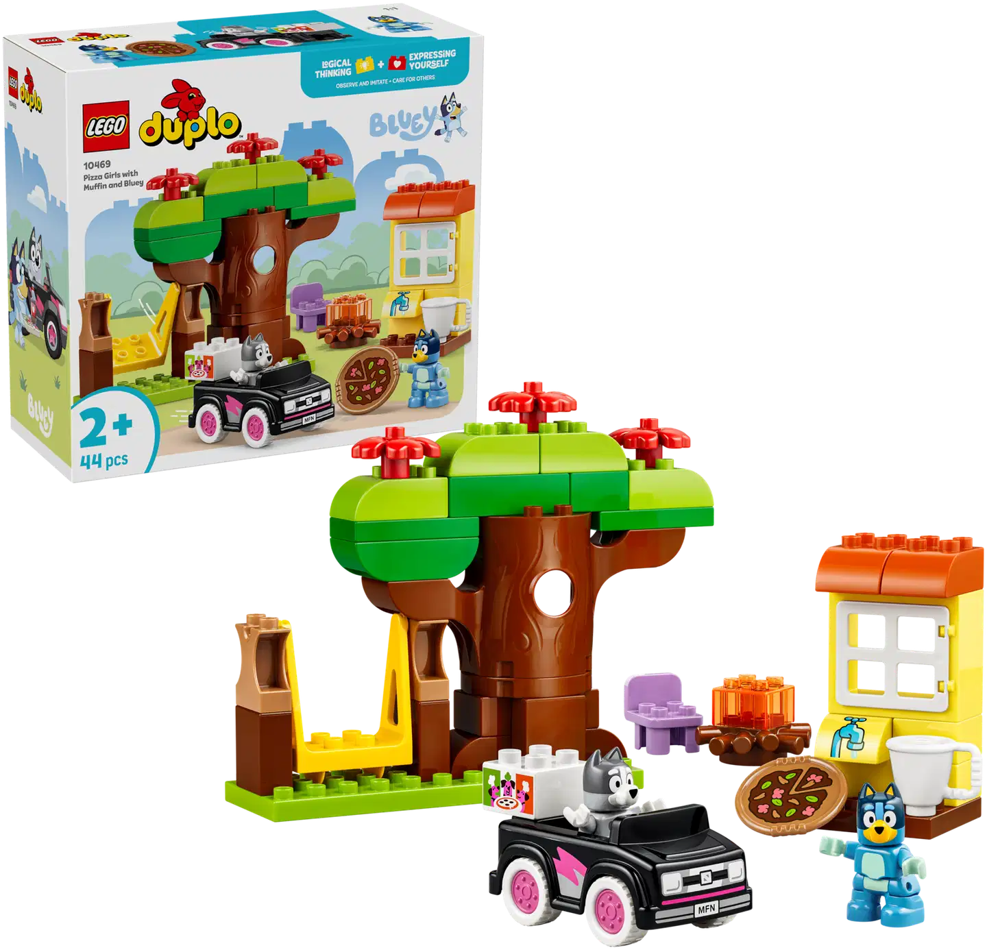LEGO® DUPLO Bluey 10469 Muhvi ja Tuuri pizzatyttöinä - 1