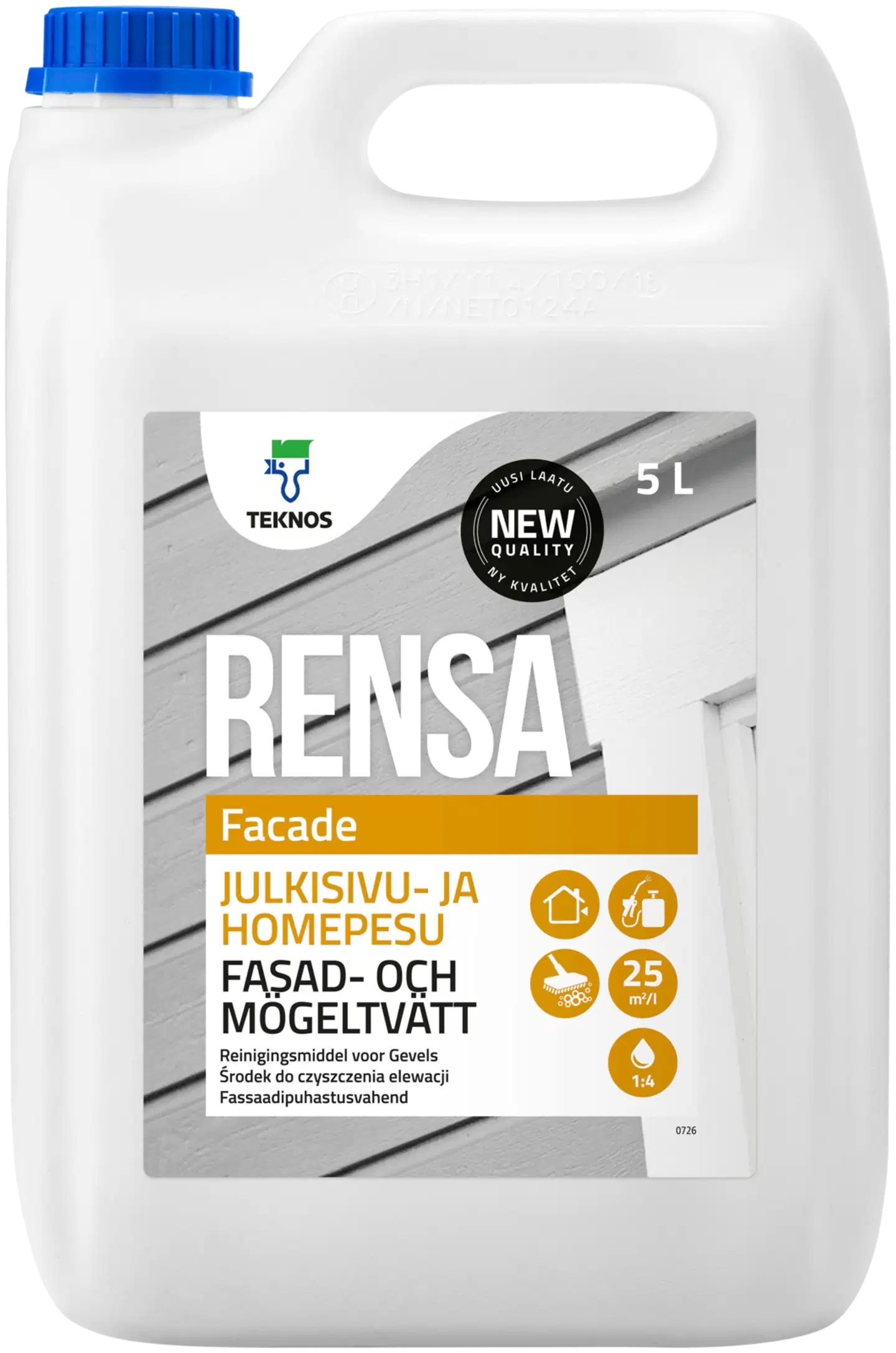 Teknos julkisivu- ja homepesu Rensa Facade 5 l