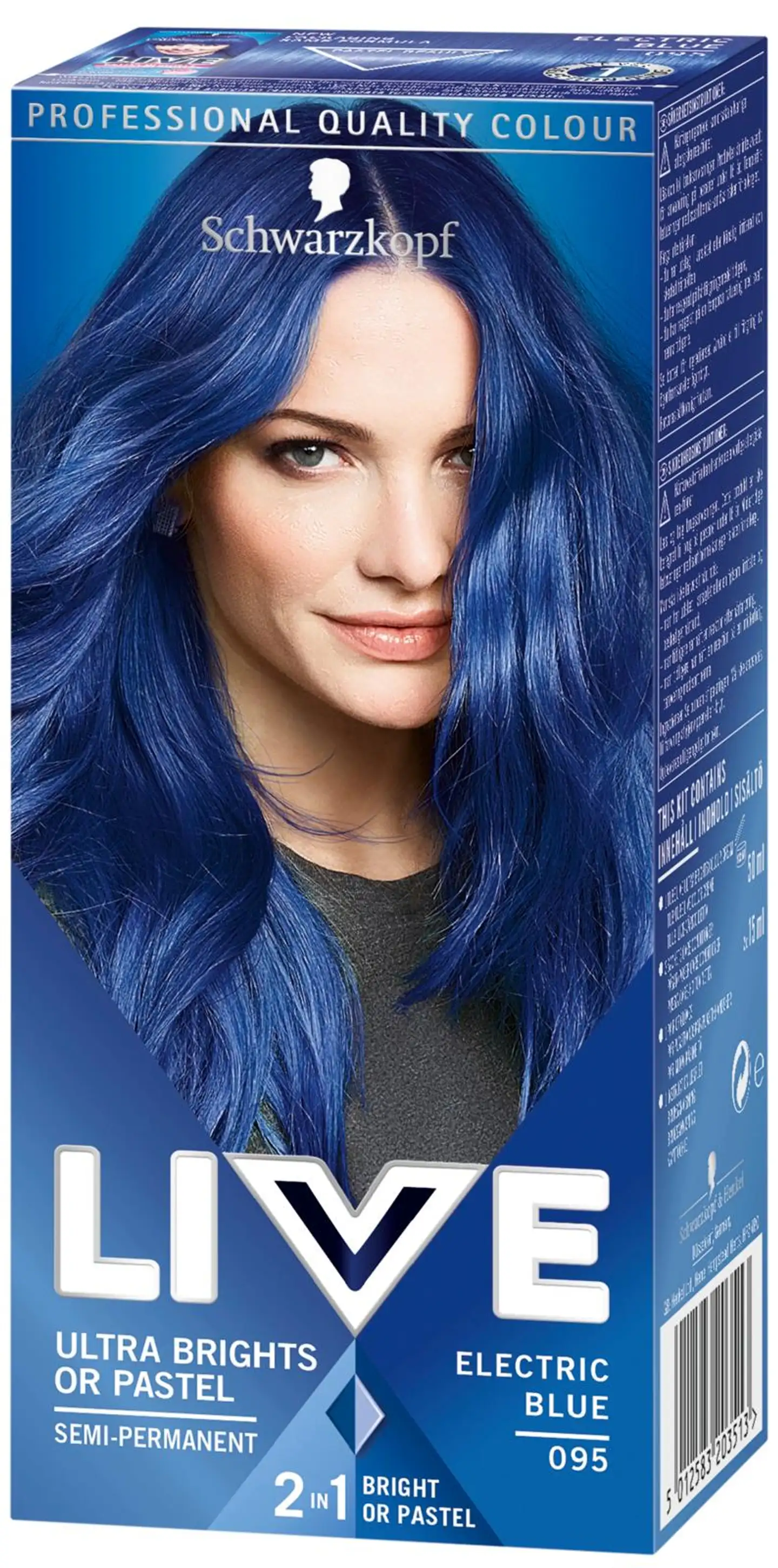 Schwarzkopf LIVE Ultra Brights 95 Electric Blue hiusväri - 1