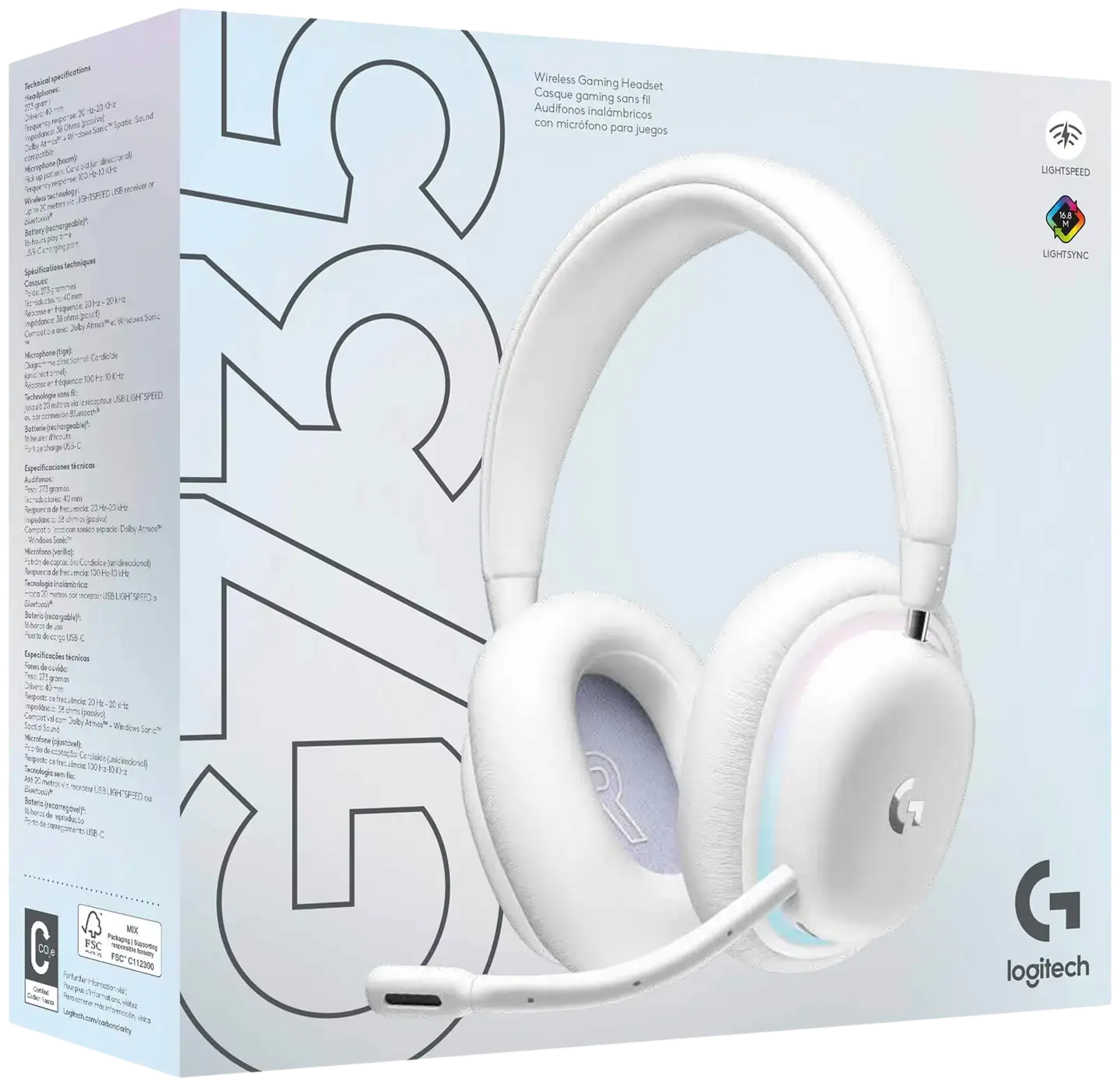 Logitech pelikuuloke G735 - 6