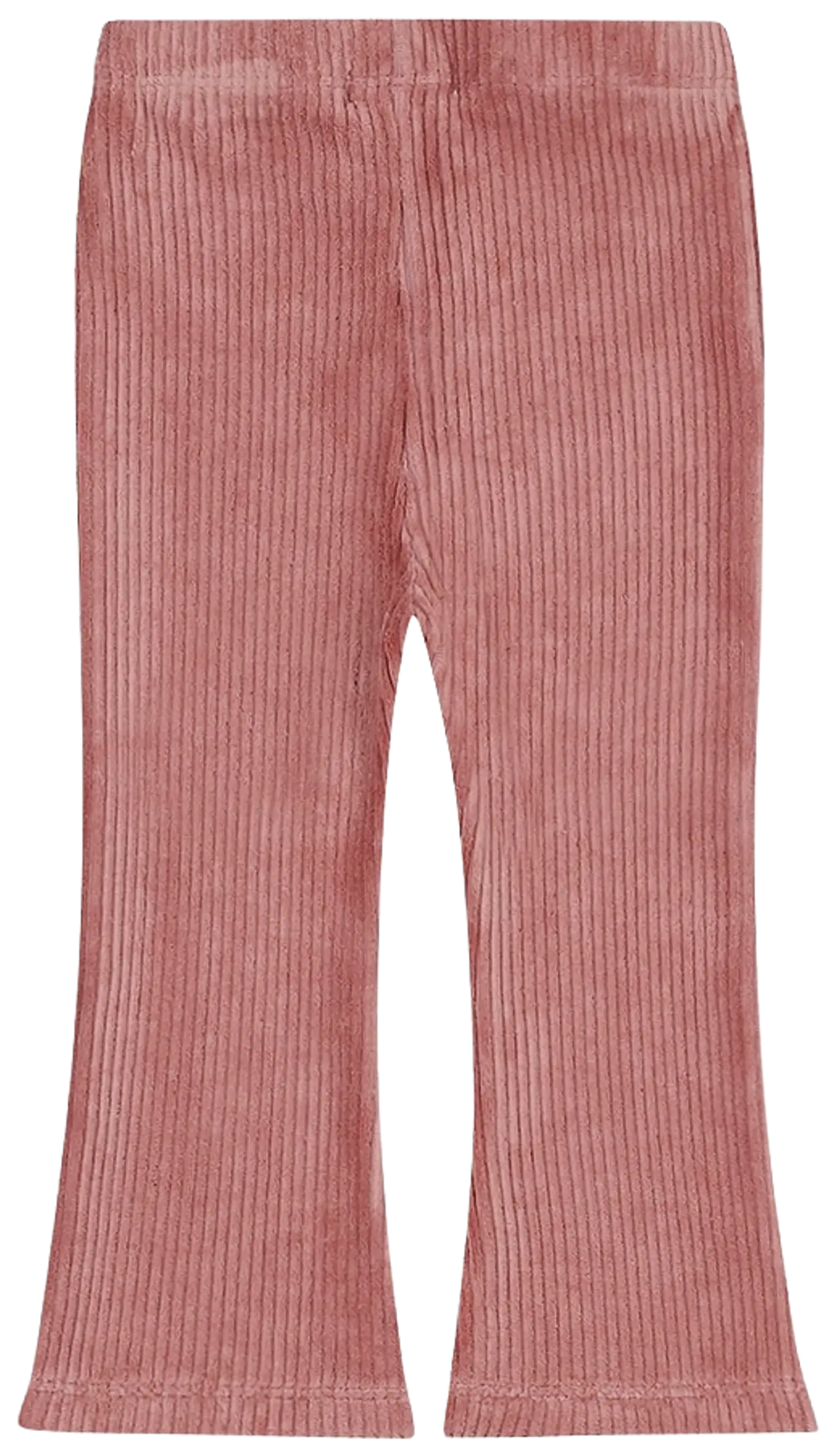 Dirkje lasten joustavat velourleggingsit, joissa levenevät lahkeet O56480 - Mauve - 2