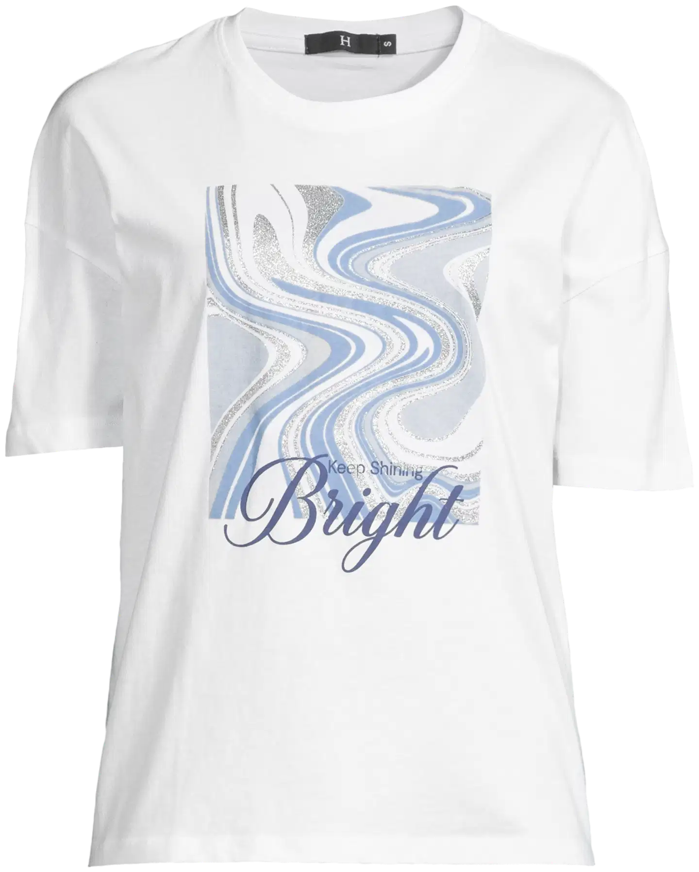House naisten t-paita print 213H261405 - Bright white - 2