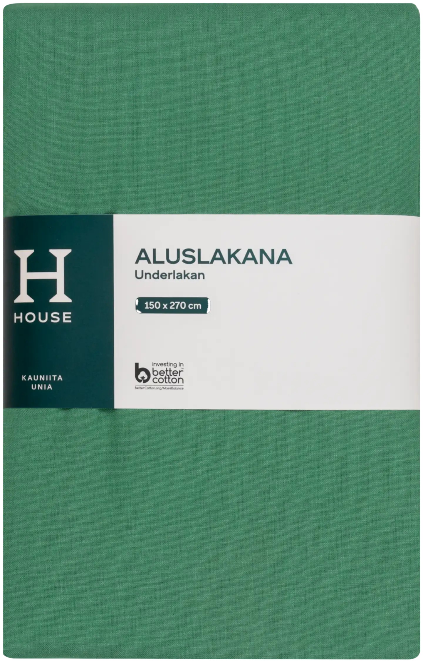 House aluslakana 150 x 270 cm vihreä