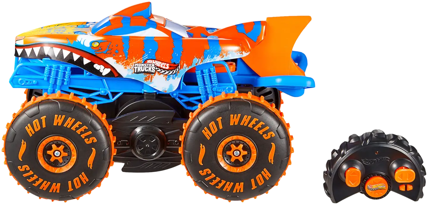 Hw Monster Trucks Tiger Shark Climber Rc - 4