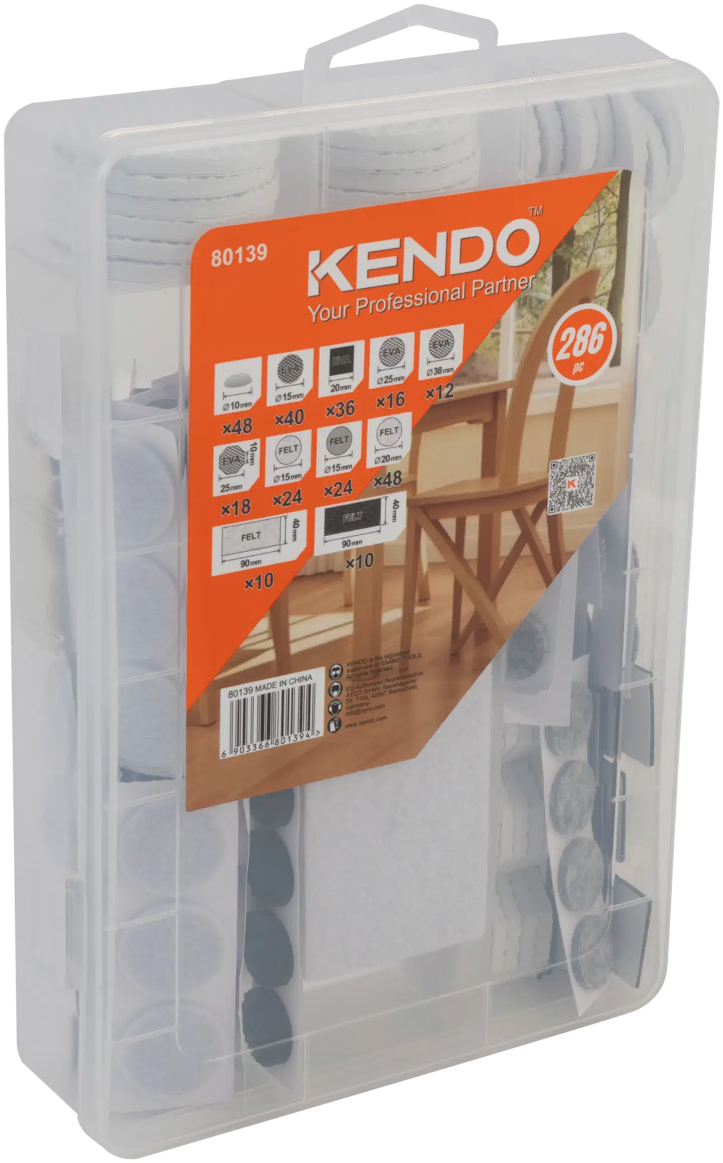 KENDO huopatassusetti 134 kpl - 2