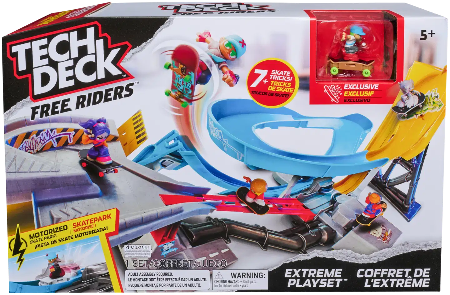 Tech Deck Free Riders Extreme leikkisetti - 1