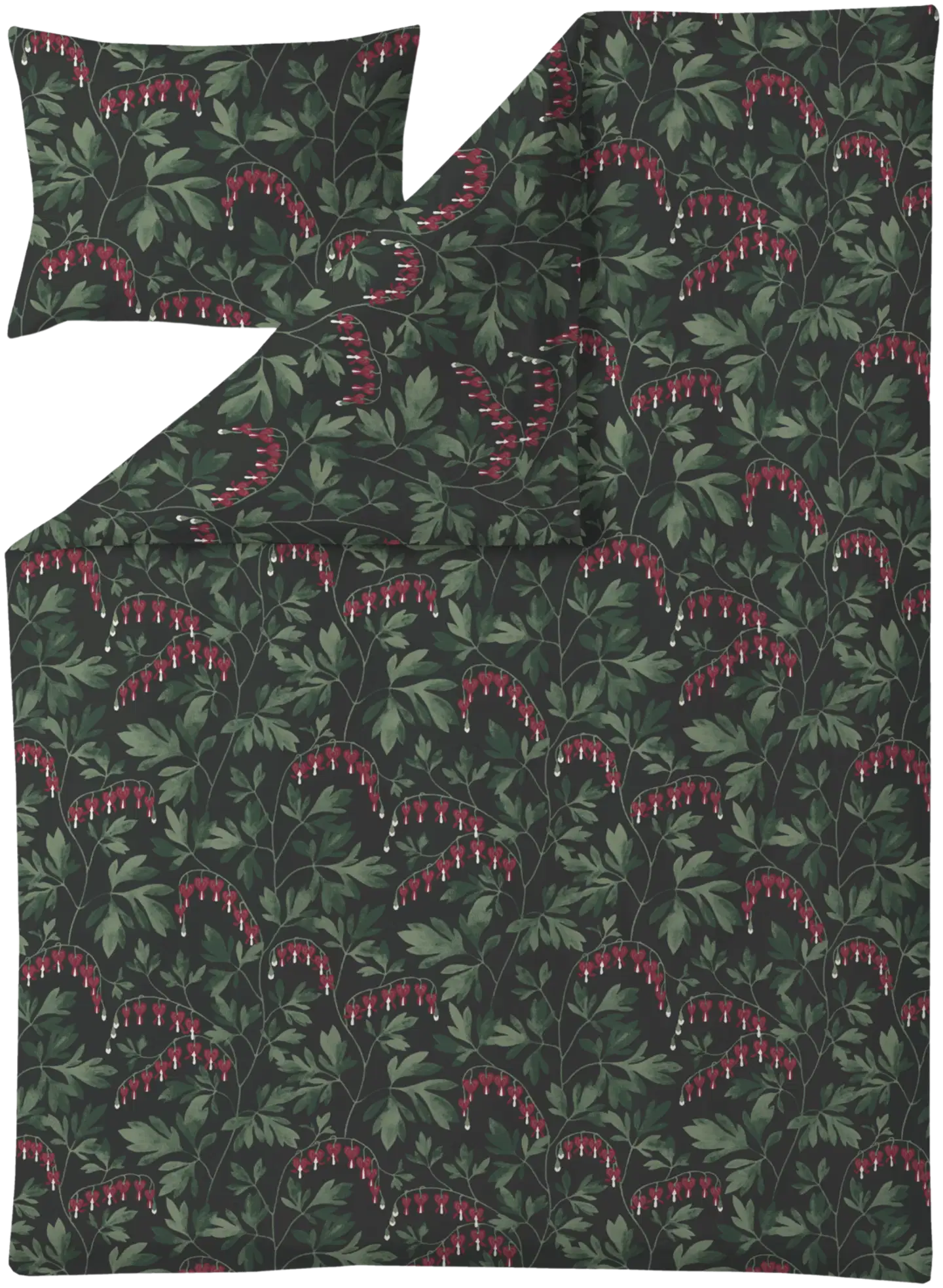 Finlayson pussilakanasetti Särkynytsydän 150X210 t.vihr-punainen