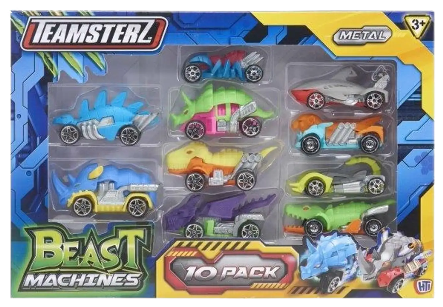 Teamsterz lelu Beast Machines die-cast kymmenen pikkuautoa - 1