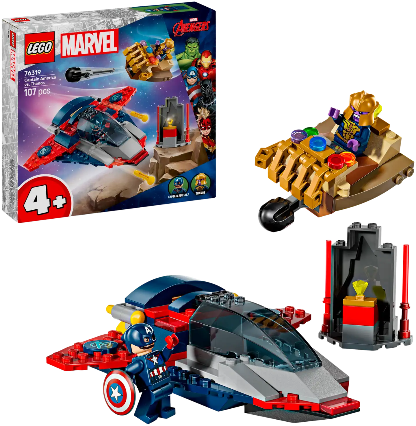 LEGO Super Heroes 76319 Captain America vastaan Thanos - 1