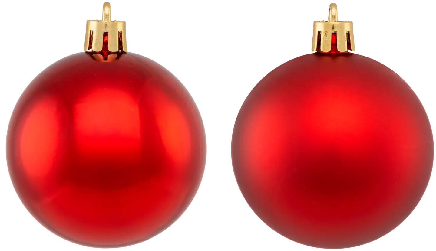 Joulupallo 5 cm 12 kpl punainen - 3