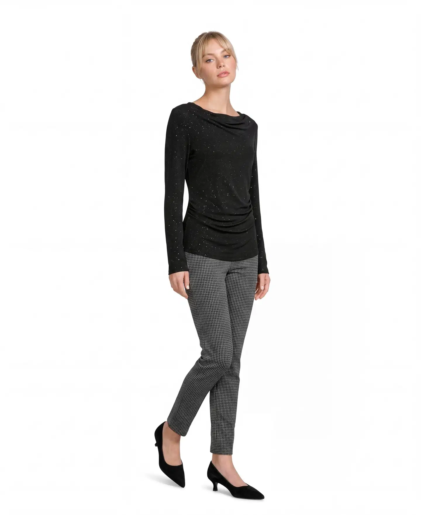 London Fog naisten juhlapaita Shine 213L264021 - black - 3