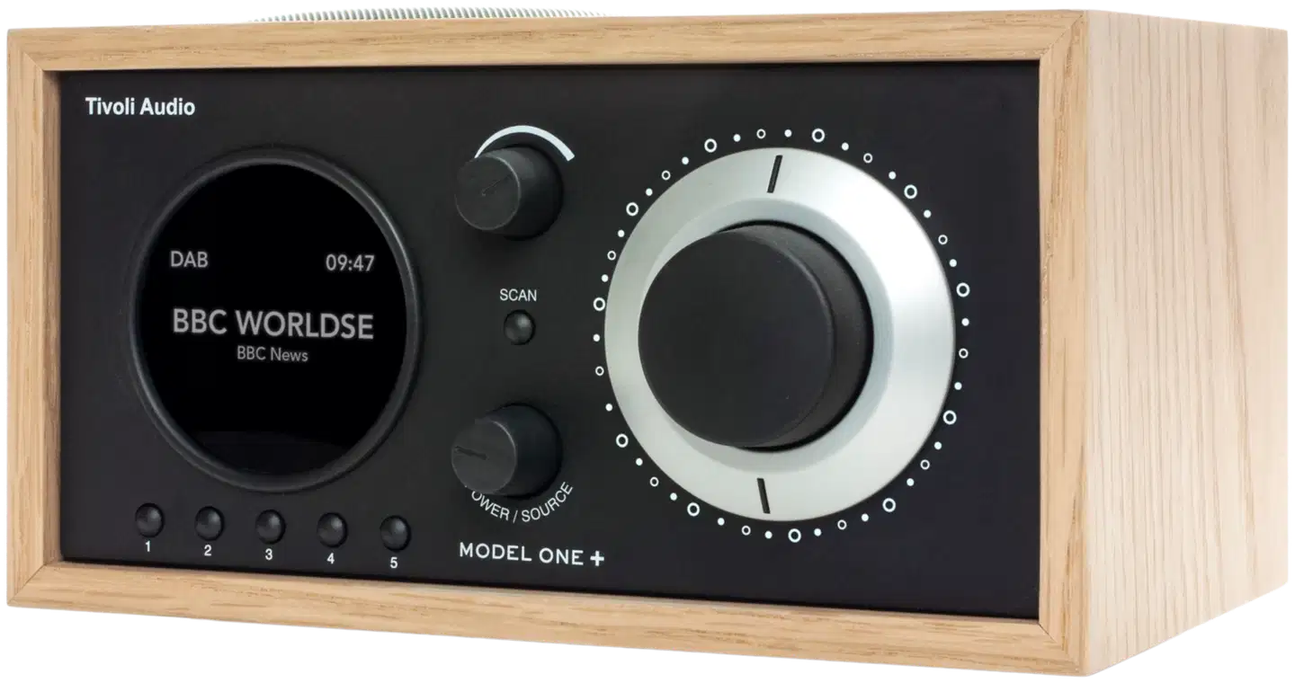 Tivoli Audio DAB+/FM-pöytäradio Model One+ tammi/musta - 2