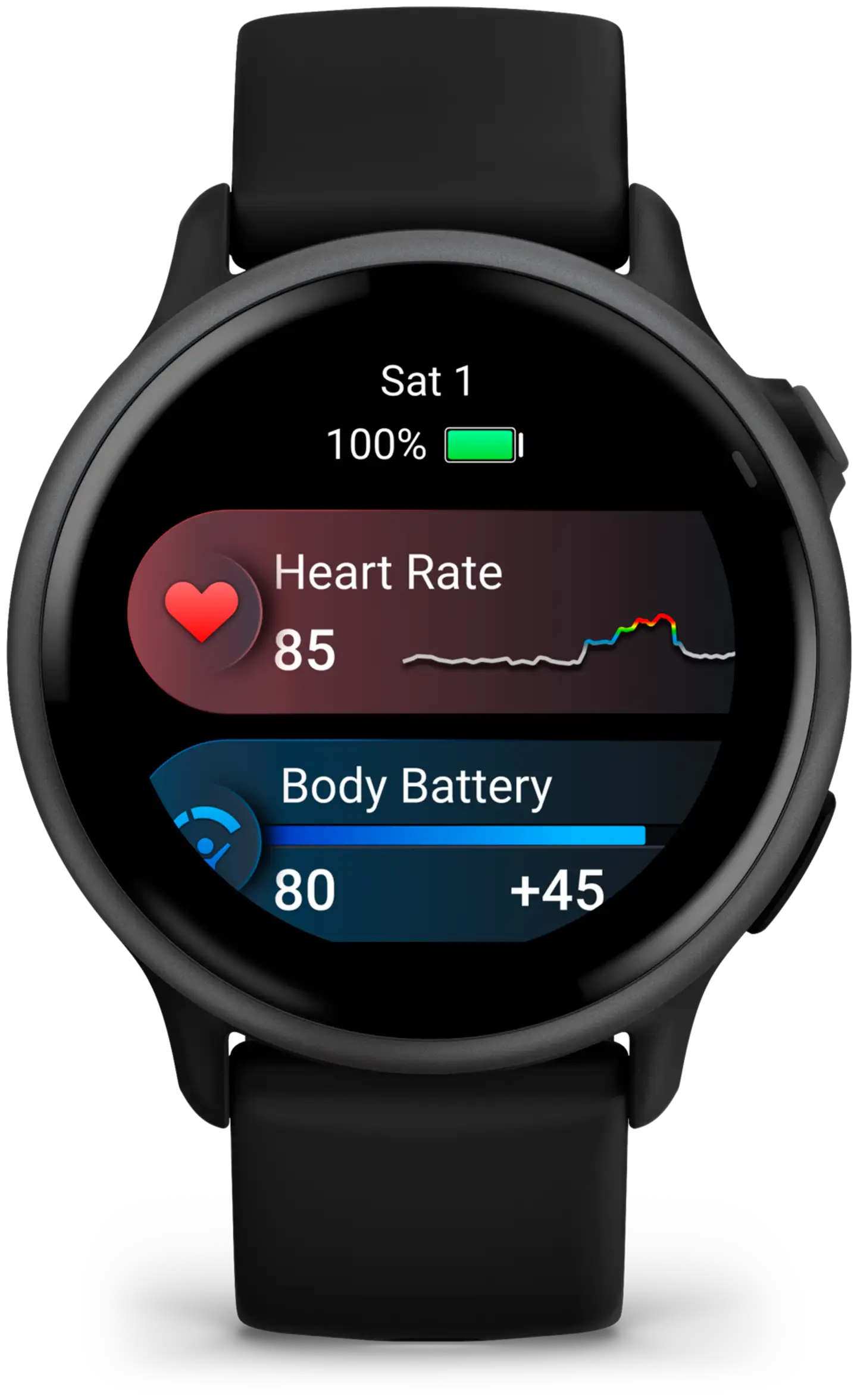 Garmin älykello Vivoactive 6 tummanharmaa ja musta hihna - 3