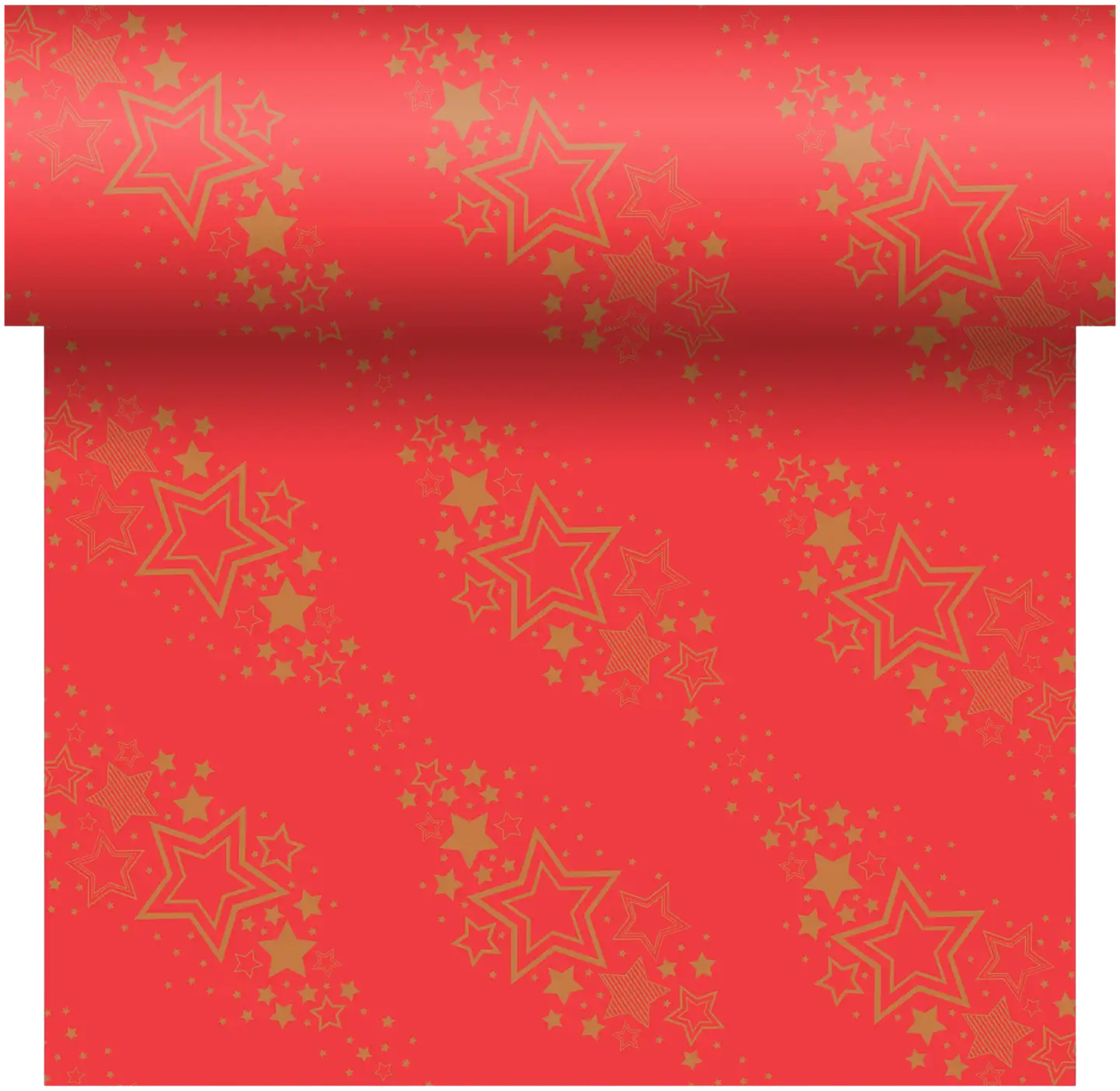 DUNI Dunicel®-poikkiliina 0,4 x 4,8 m Holiday Star Red
