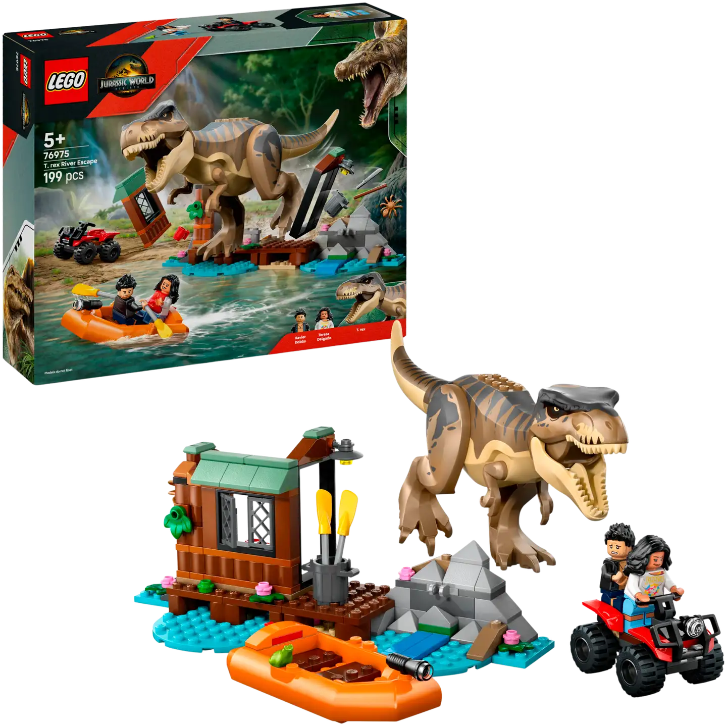 LEGO® Jurassic World T. rex ja pako joella 76975 - 1
